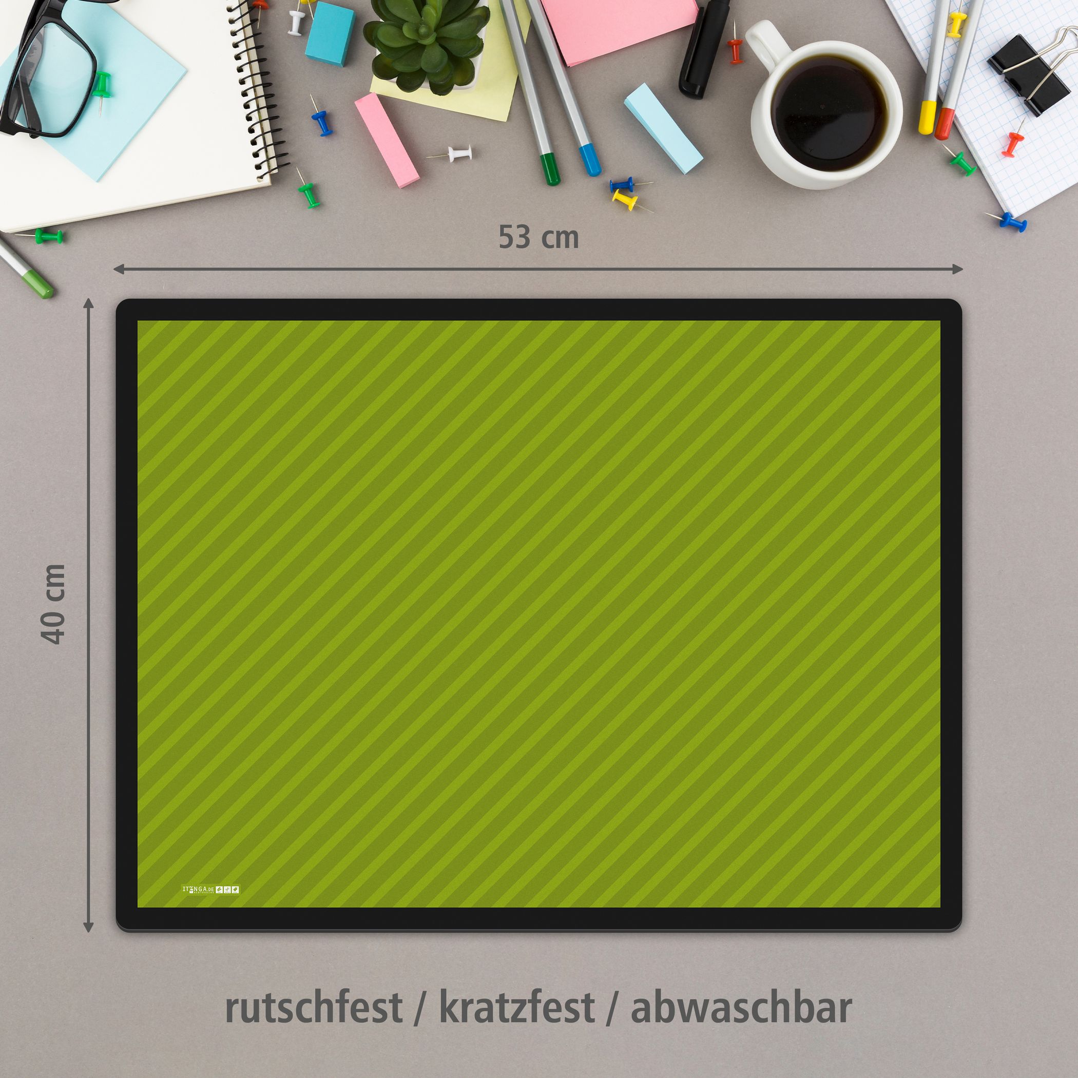 ITENGA Papierkorb Schreibtischunterlage Mauspad Set - ca...