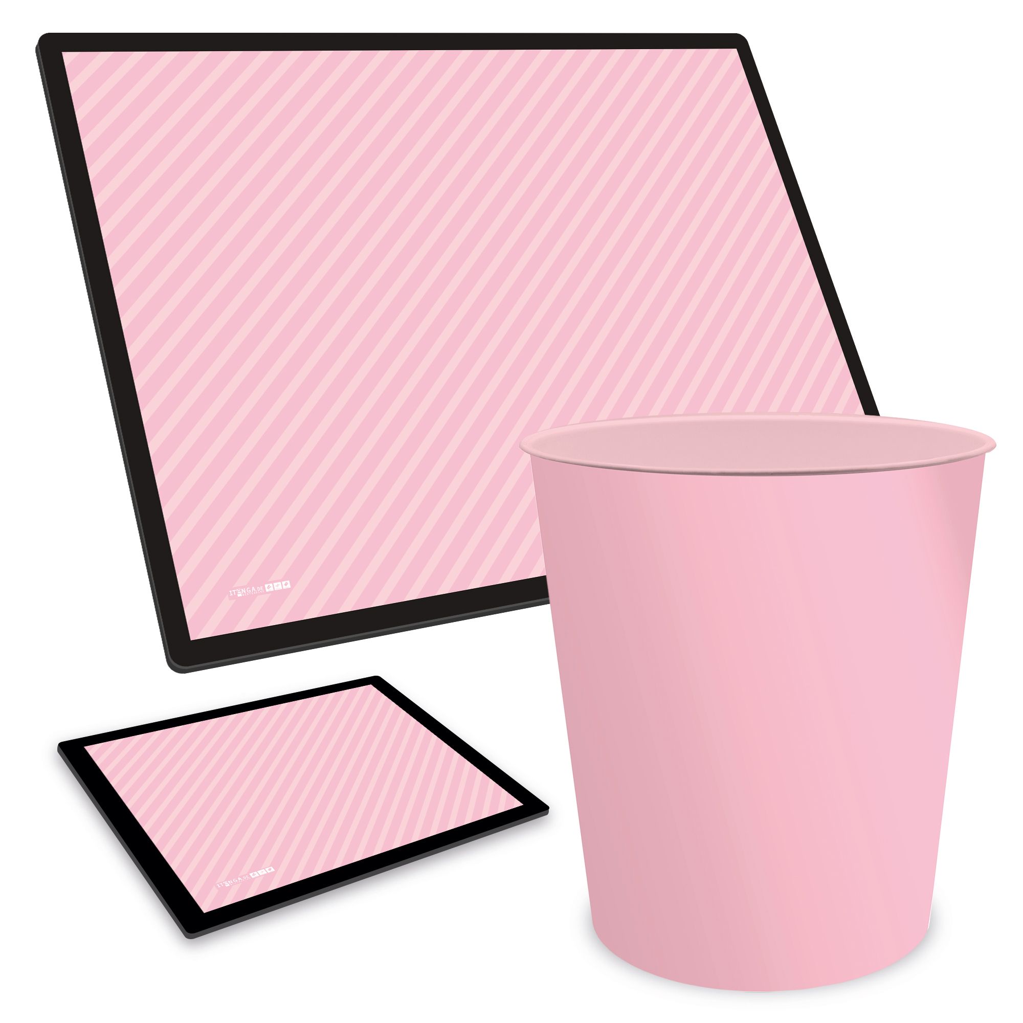 ITENGA Papierkorb Schreibtischunterlage Mauspad Set - ca...