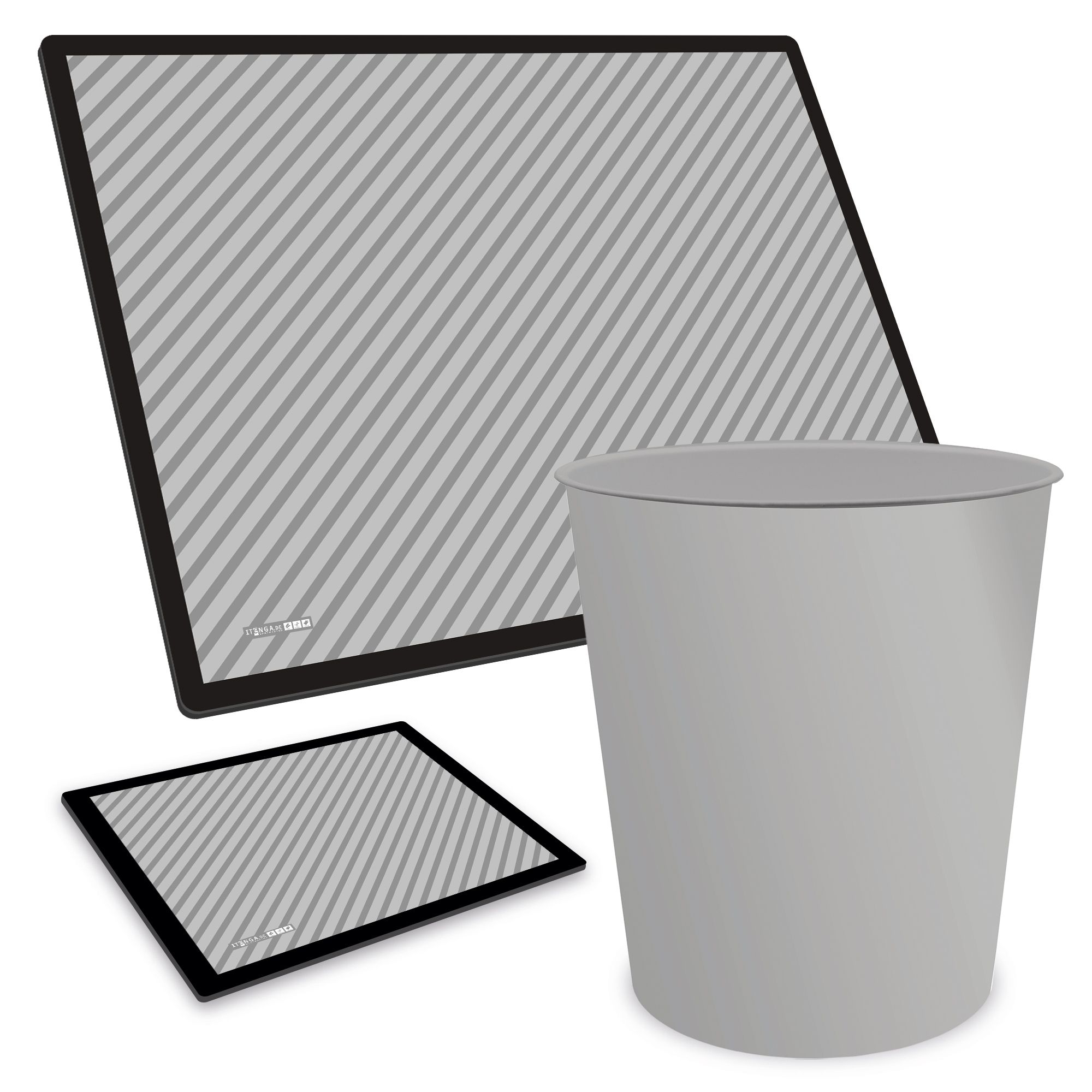 ITENGA Papierkorb Schreibtischunterlage Mauspad Set - ca...