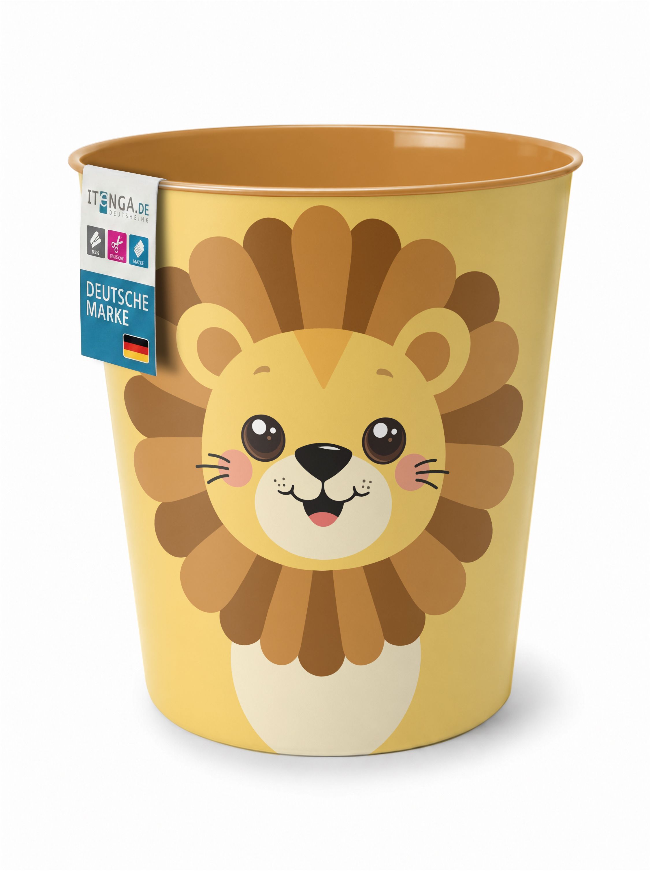 itenga Papierkorb Tiermotiv - L�WE - Kawaii Design- ca 1...