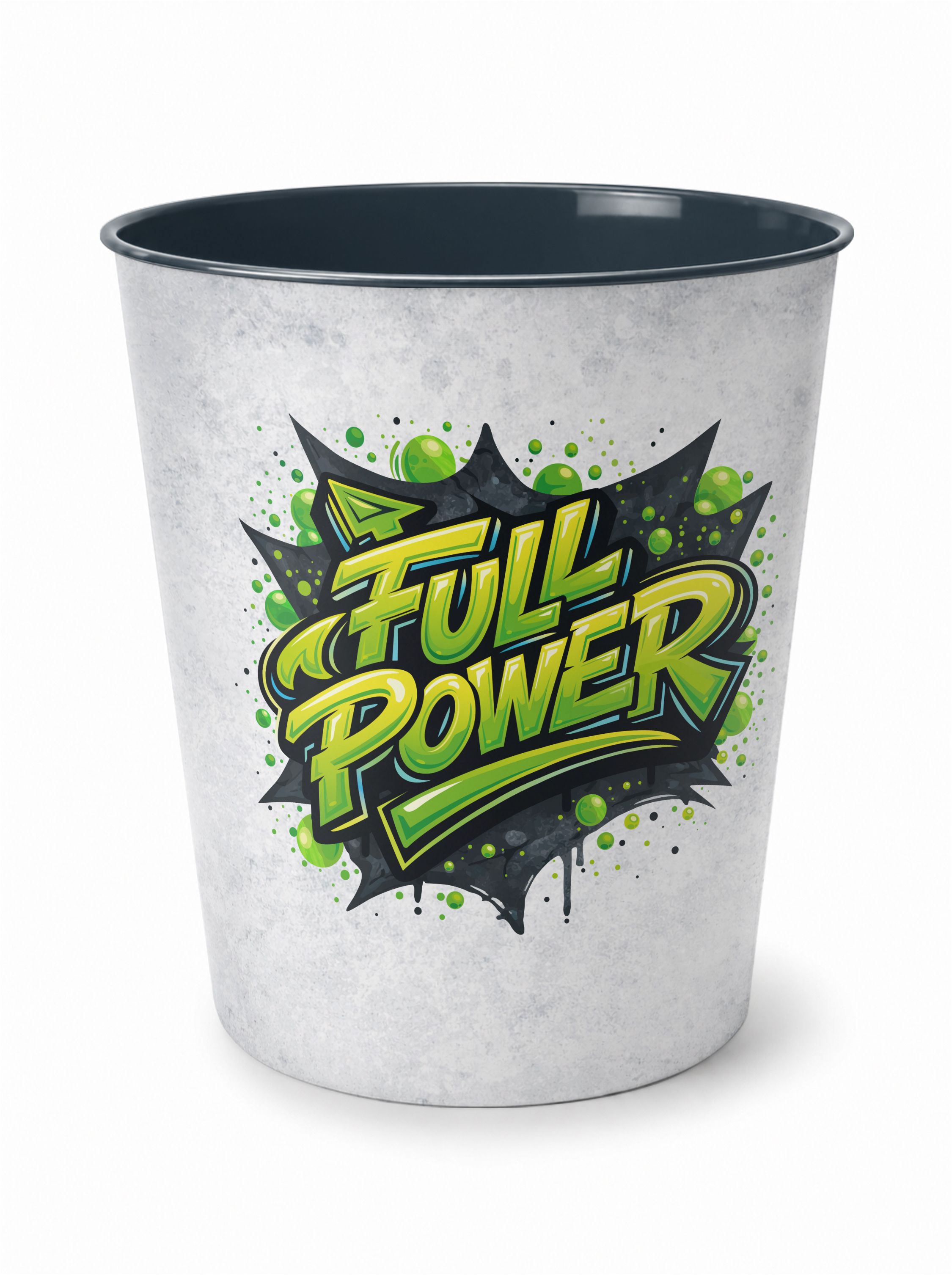itenga Papierkorb FULL POWER � Graffiti Edition - gr�n -...