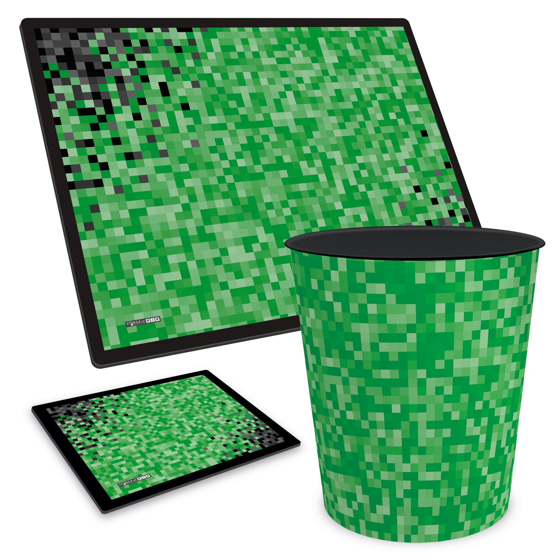ITENGA Papierkorb Schreibtischunterlage Mauspad Set - ca...