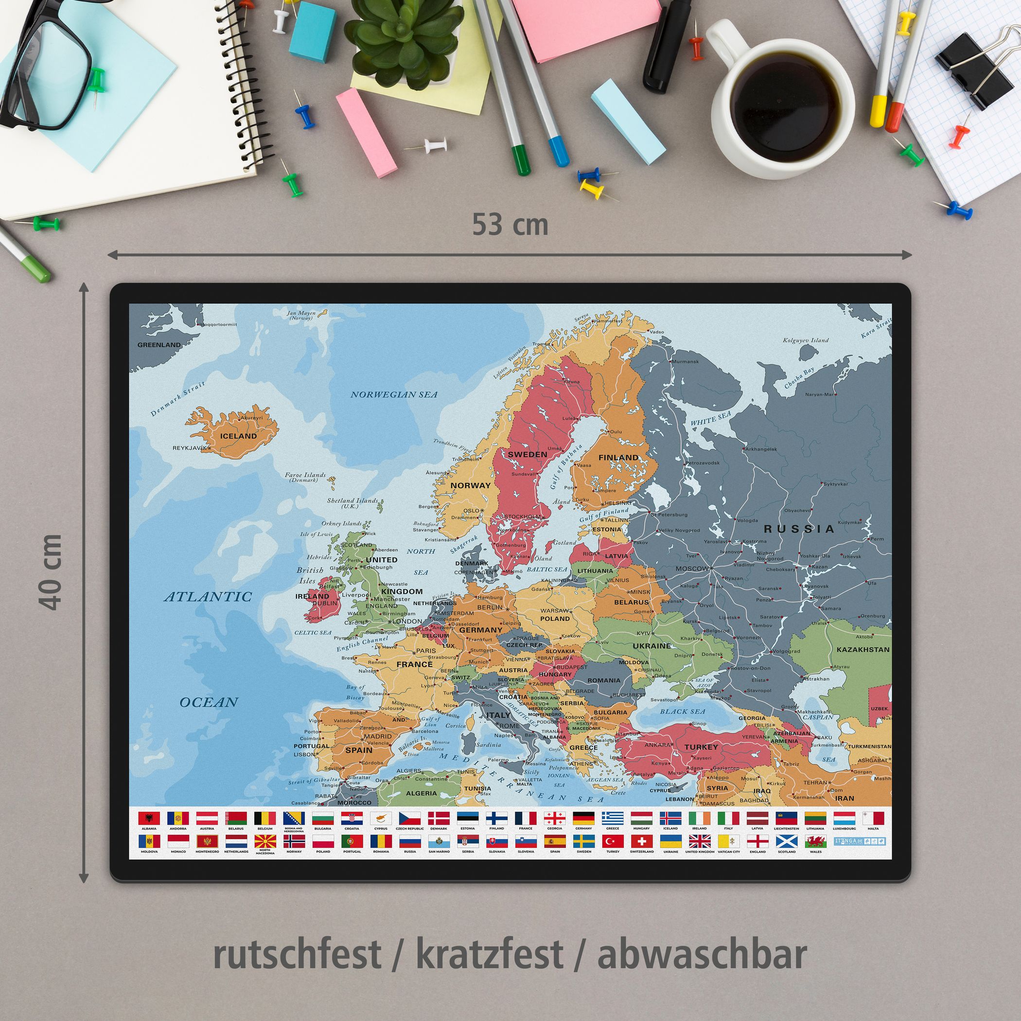 itenga Schreibunterlage V1 Motiv EUROPA - Karte