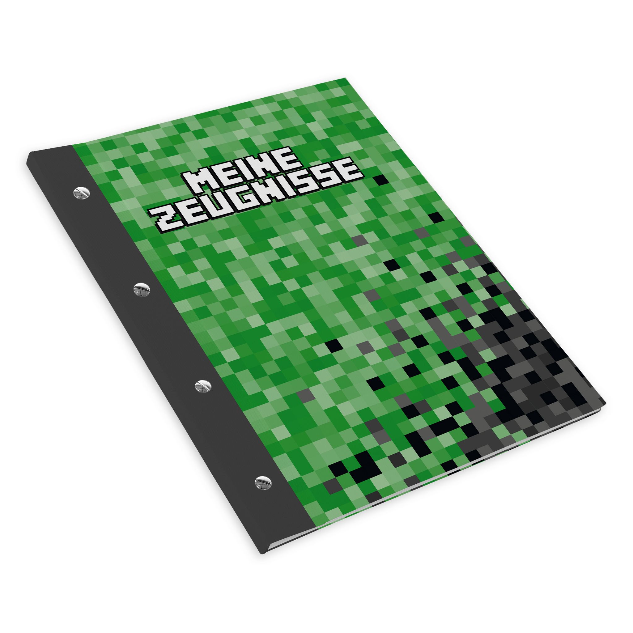 itenga Zeugnismappe A4 mit Schraubverschluss Motiv Pixel