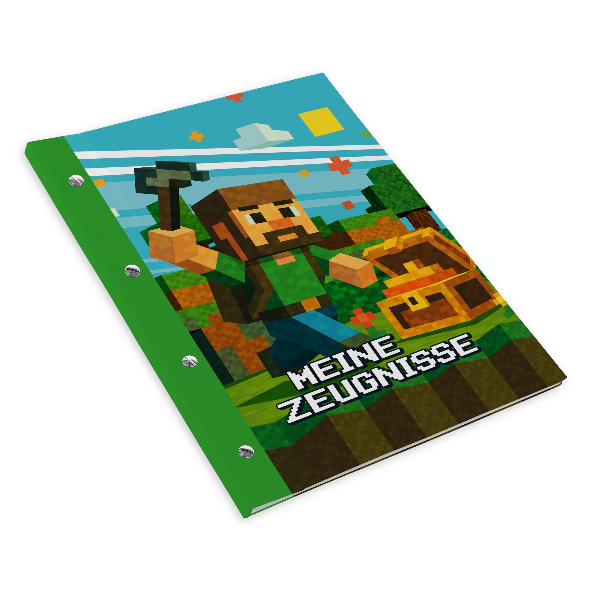 itenga Zeugnismappe A4 mit Schraubverschluss Motiv BLOCK...