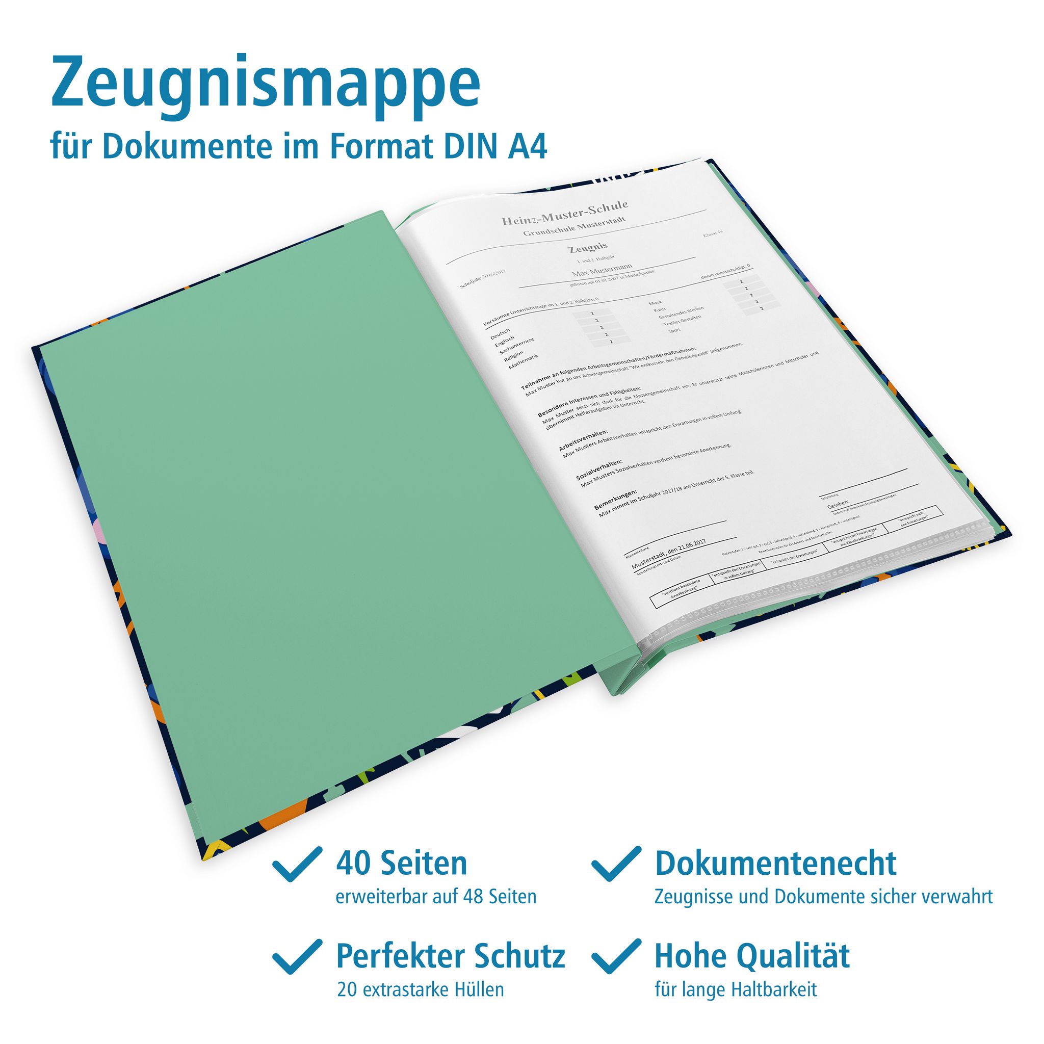 itenga Zeugnismappe A4 mit Schraubverschluss Motiv Play ...