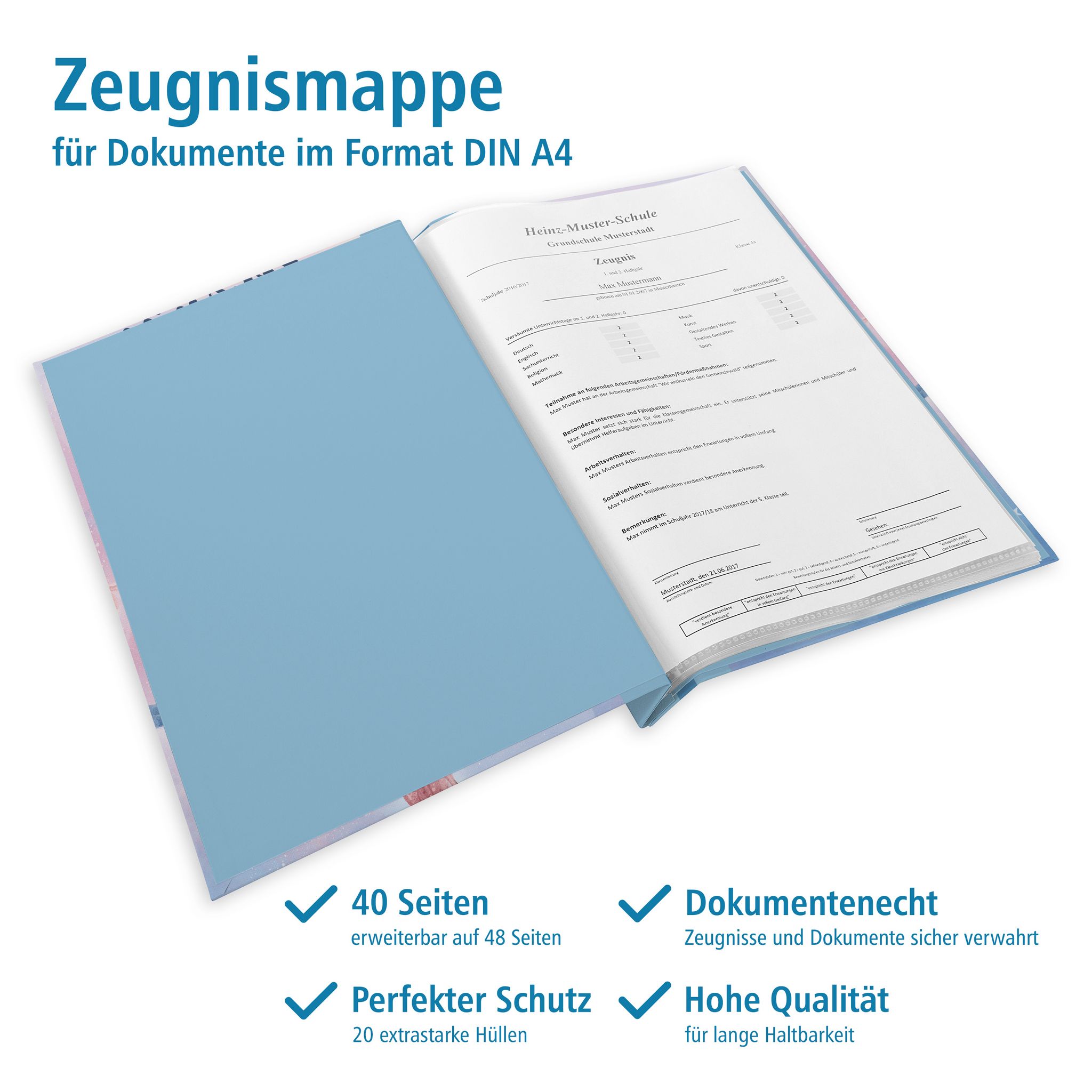 itenga Zeugnismappe A4 mit Schraubverschluss Motiv Traum...