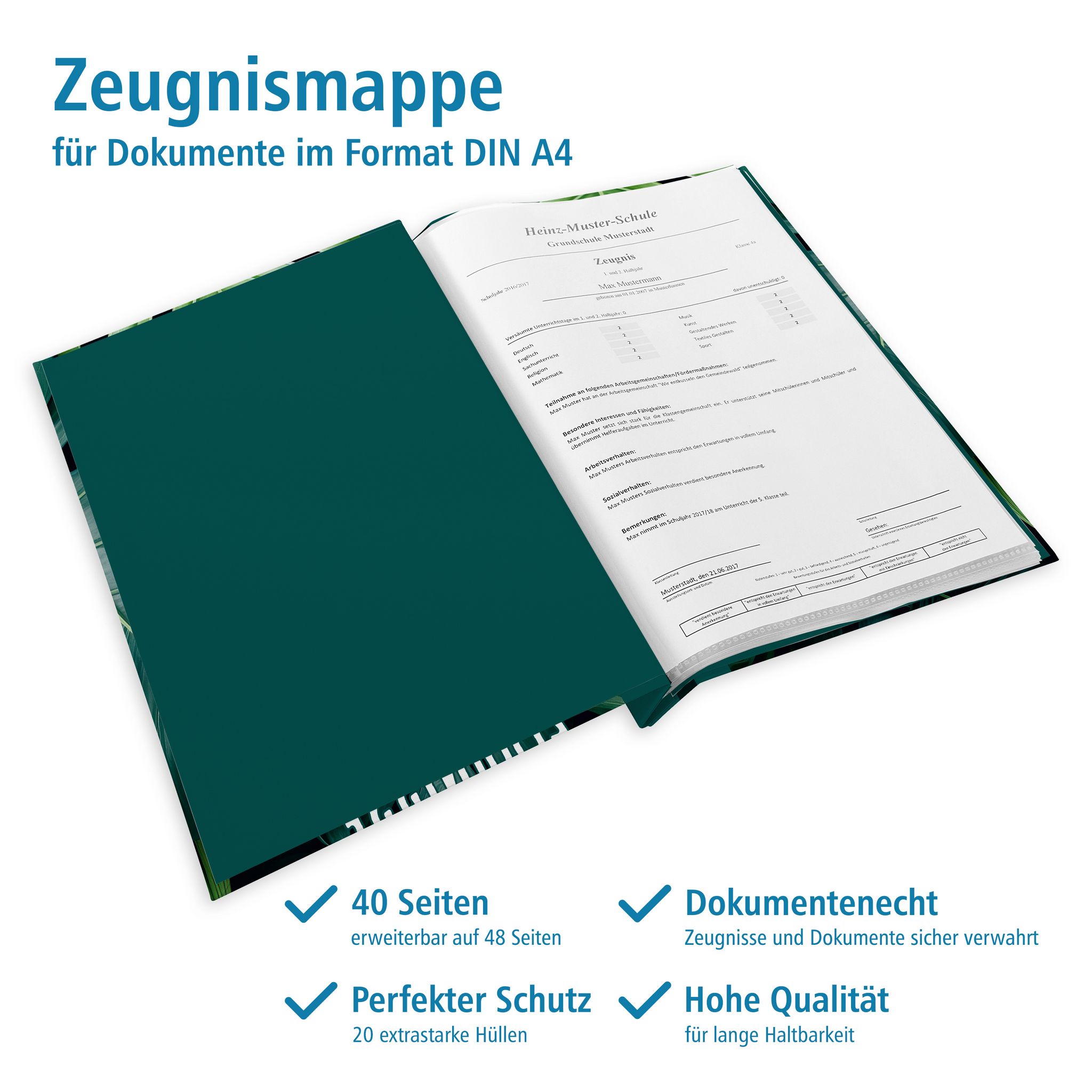 itenga Zeugnismappe A4 mit Schraubverschluss Motiv Dschu...
