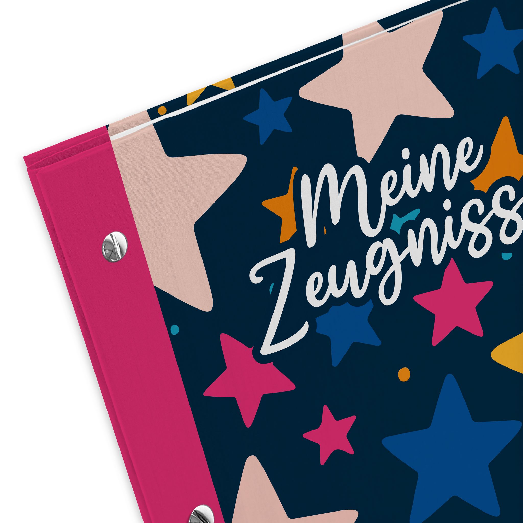 itenga Zeugnismappe A4 mit Schraubverschluss Motiv STERNE