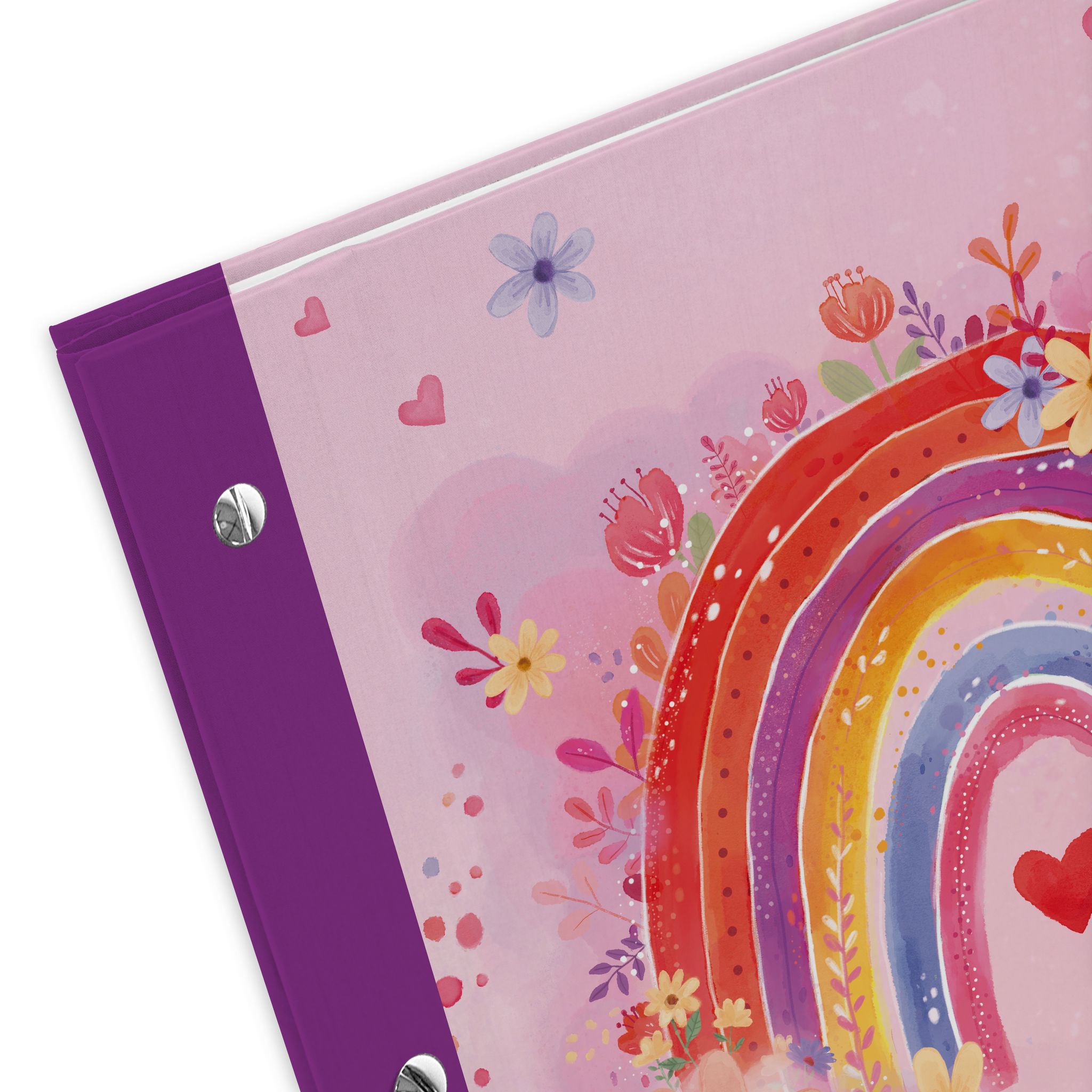 itenga Zeugnismappe A4 mit Schraubverschluss Motiv Rainb...