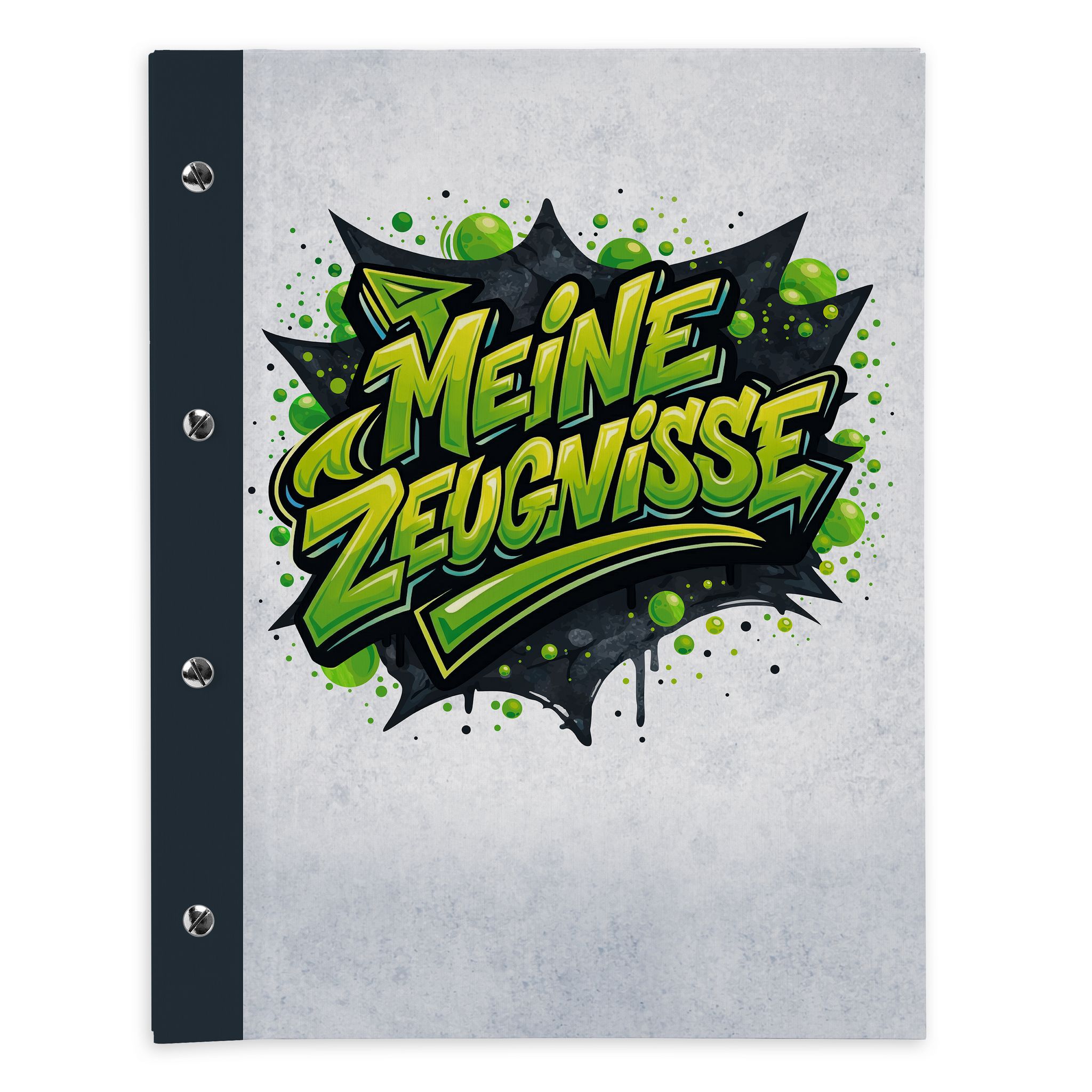 itenga Zeugnismappe A4 mit Schraubverschluss Motiv GRAFITTI