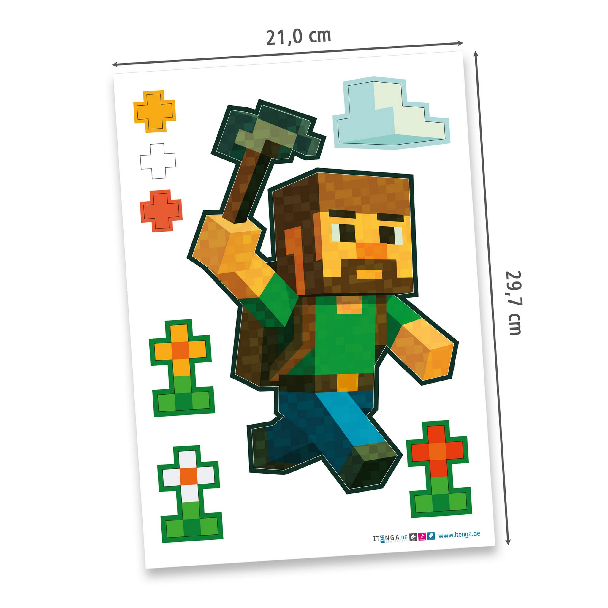 itenga DEKO-SET f�r SCHULT�TE Blockgame Pixel