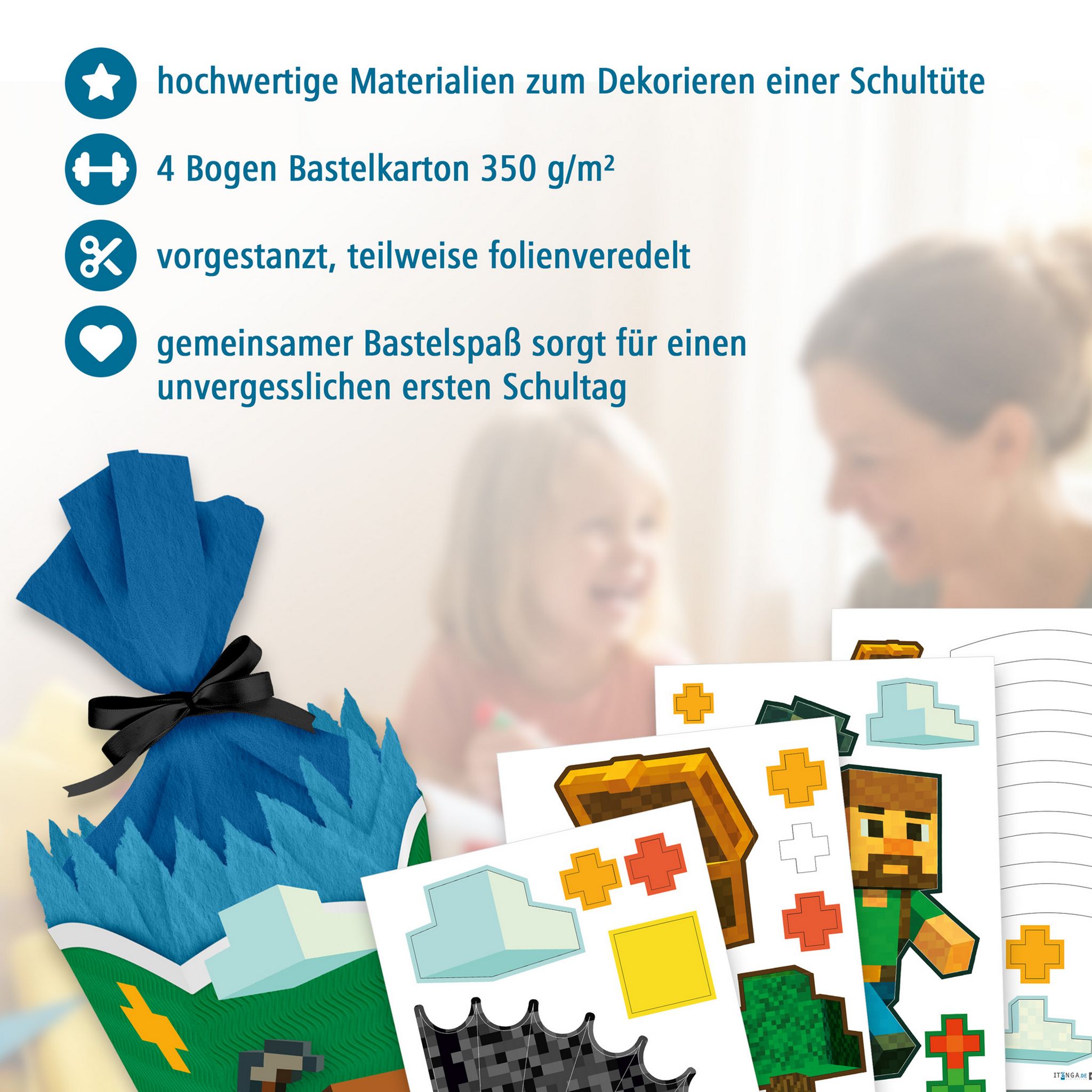 itenga DEKO-SET f�r SCHULT�TE Blockgame Pixel