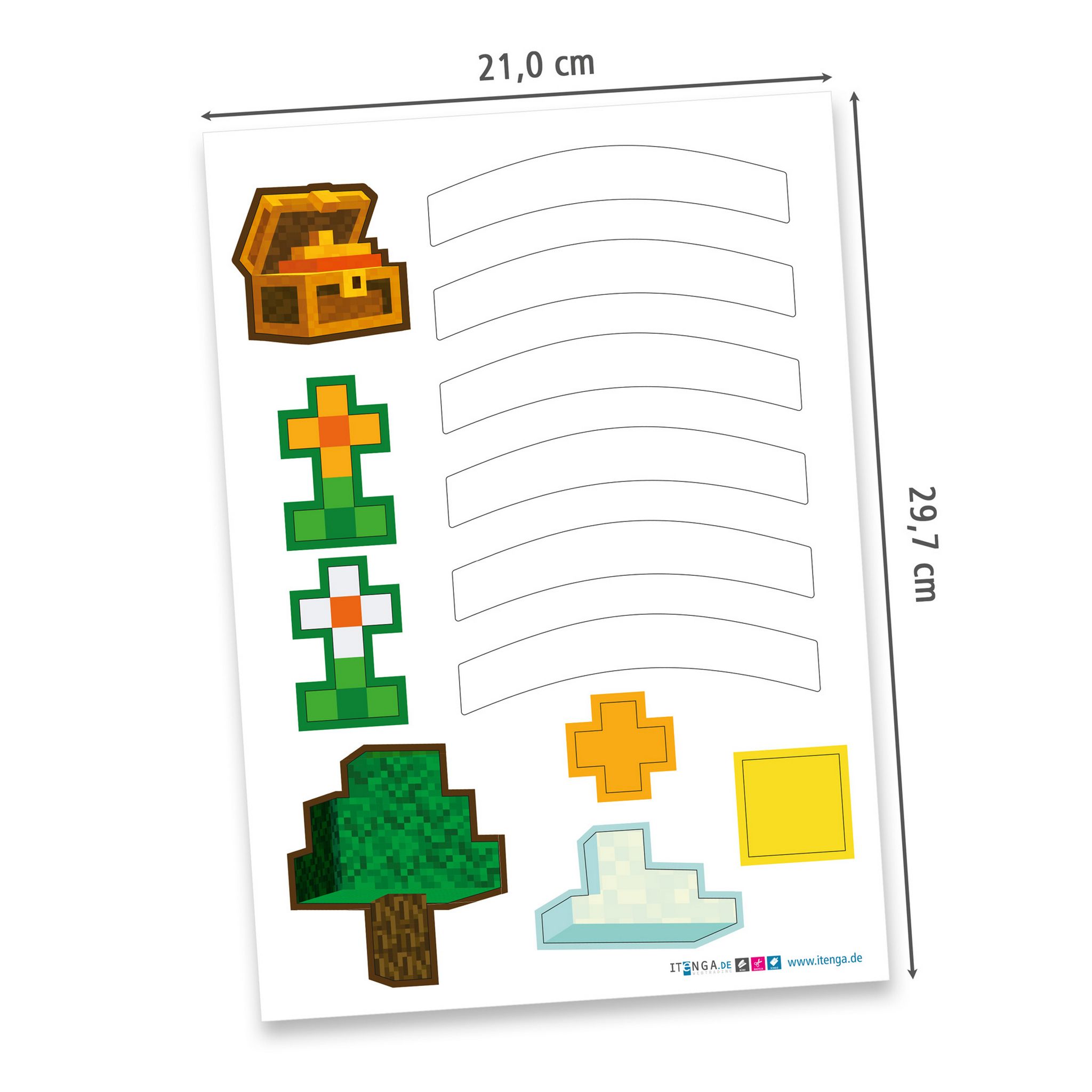 itenga SCHULT�TEN Bastelset 68cm - BLOCKGAME - Komplettset