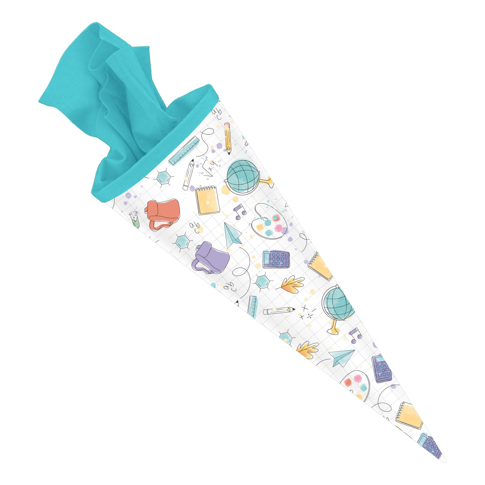 ITENGA Schult�te 70cm rund Muster DOODLES mit Filzversch...