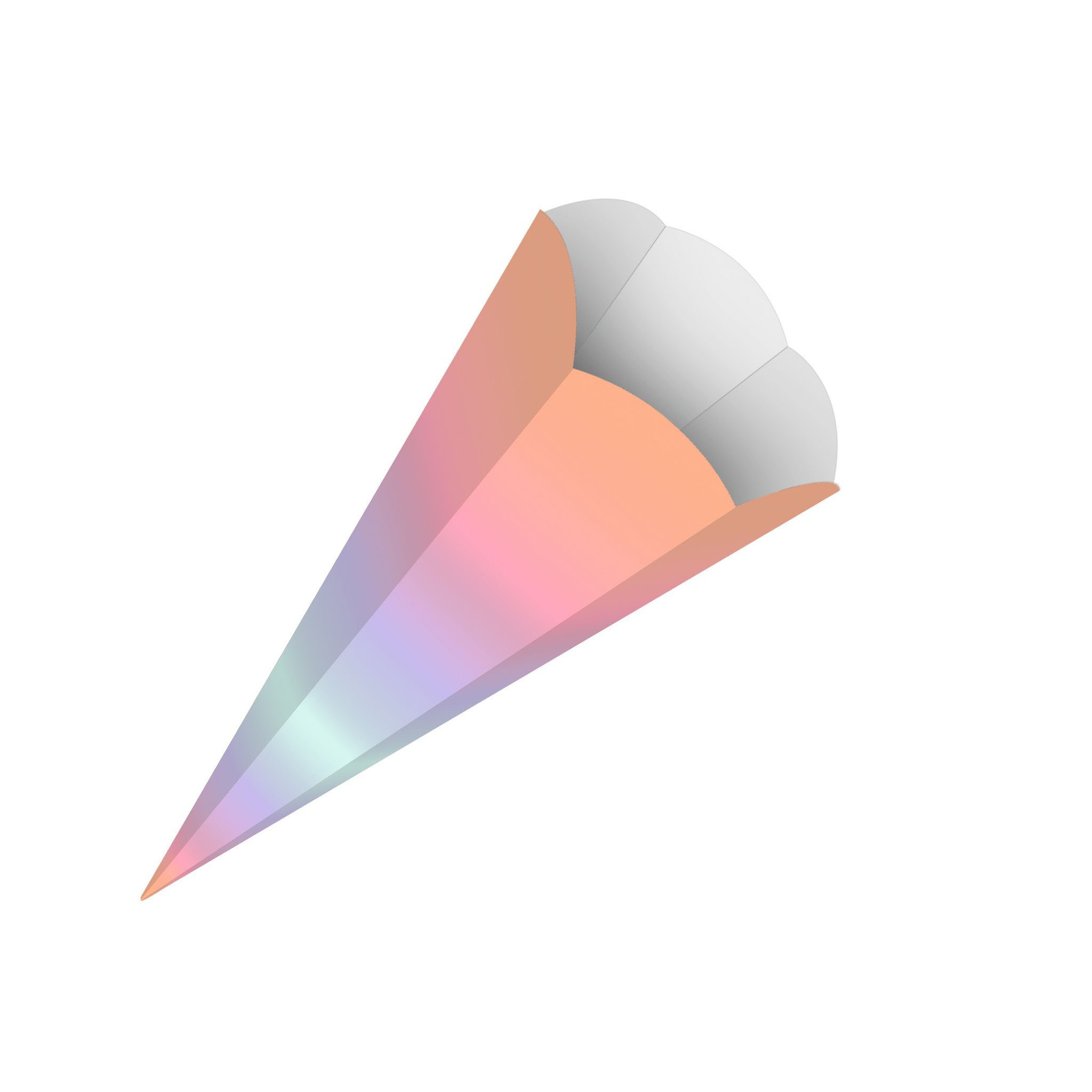 URSUS Schult�te 68cm Regenbogen Motiv 05
