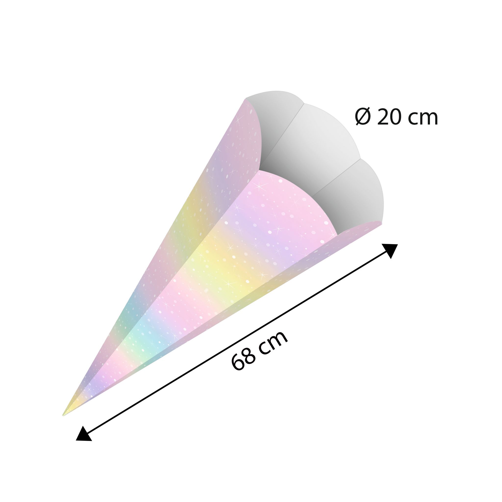URSUS Schult�te 68cm Regenbogen Motiv 04