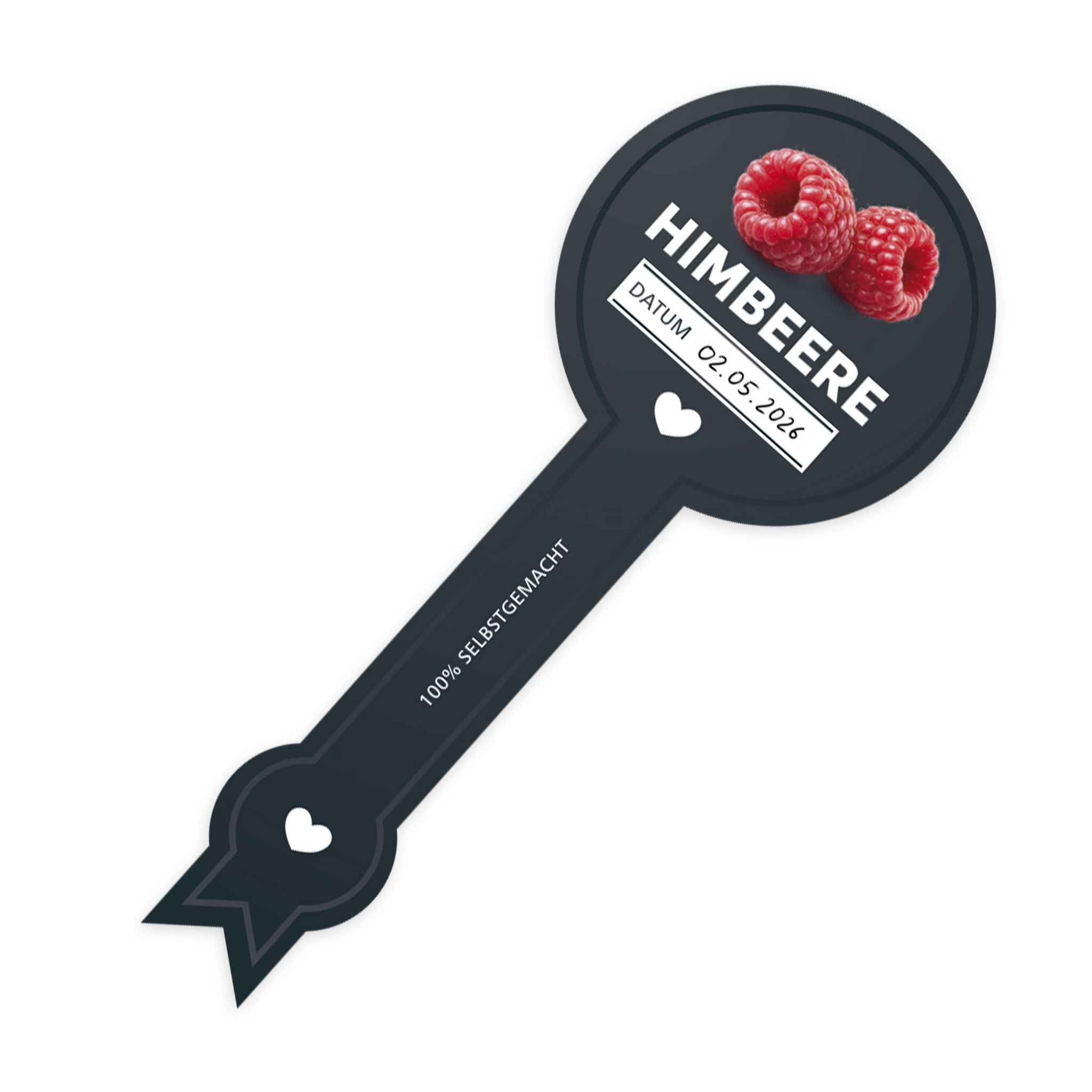 Itenga 50 x Marmeladenetikett Himbeere -schwarz- in Sieg...
