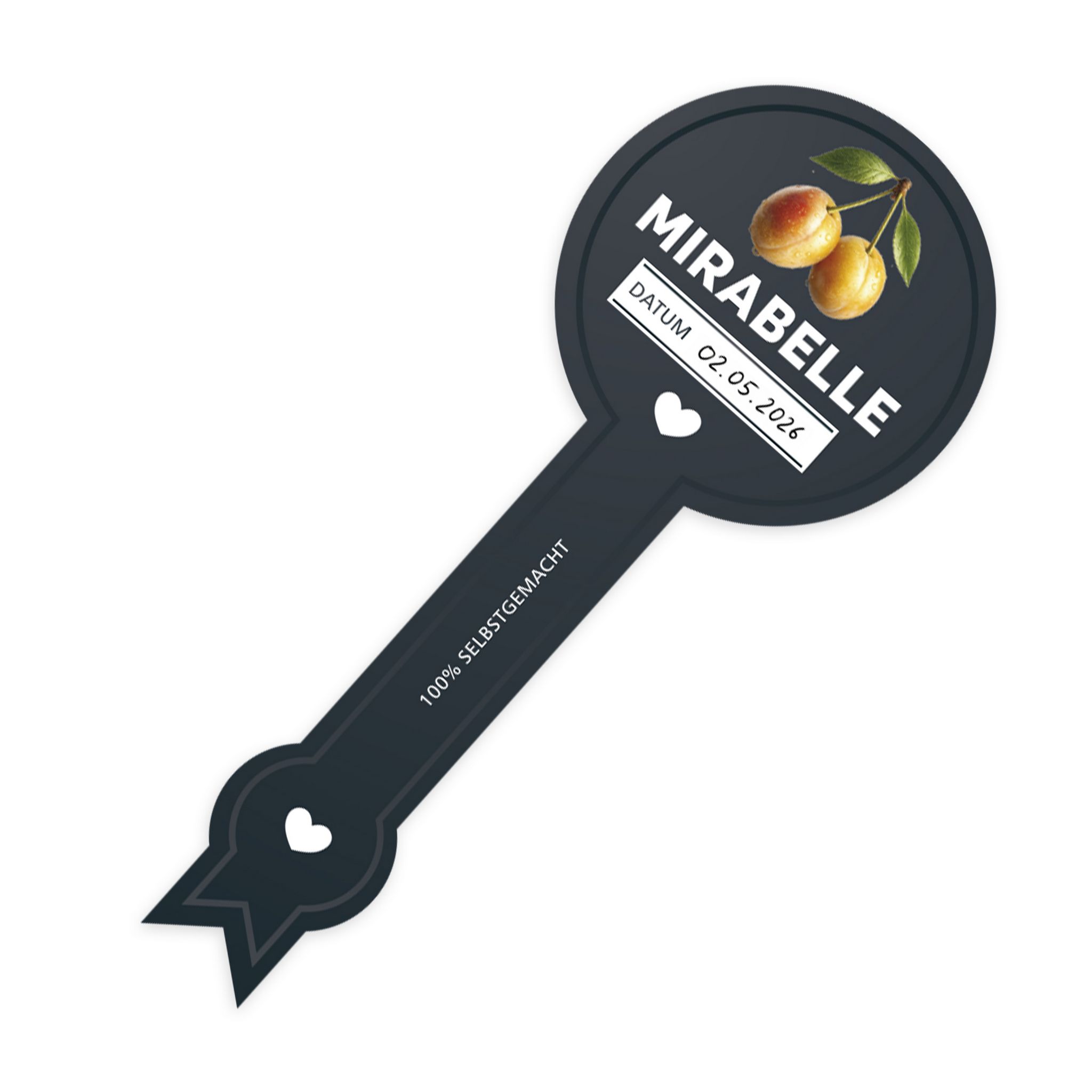 Itenga 50 x Marmeladenetikett Mirabelle -schwarz- in Sie...