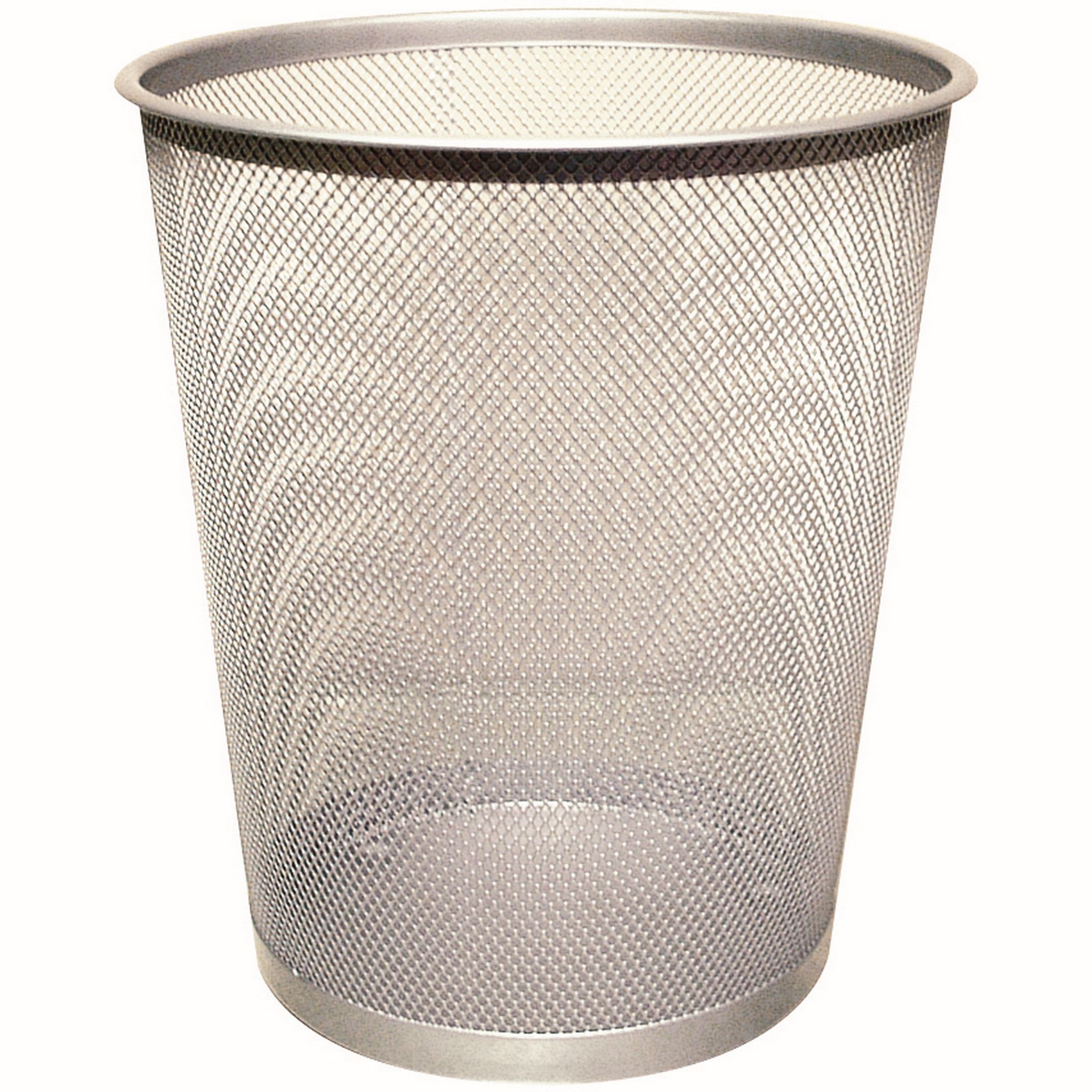Q-CONNECT KF00849 Papierkorb Metall Rund 19L silber