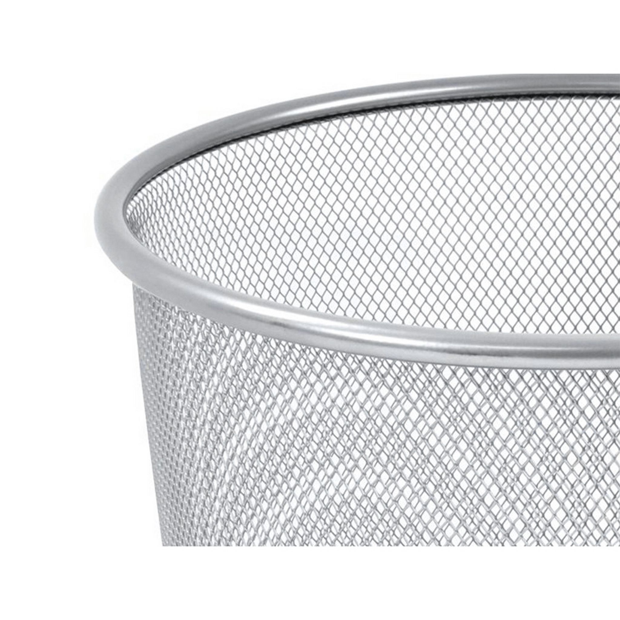 Q-CONNECT KF00849 Papierkorb Metall Rund 19L silber