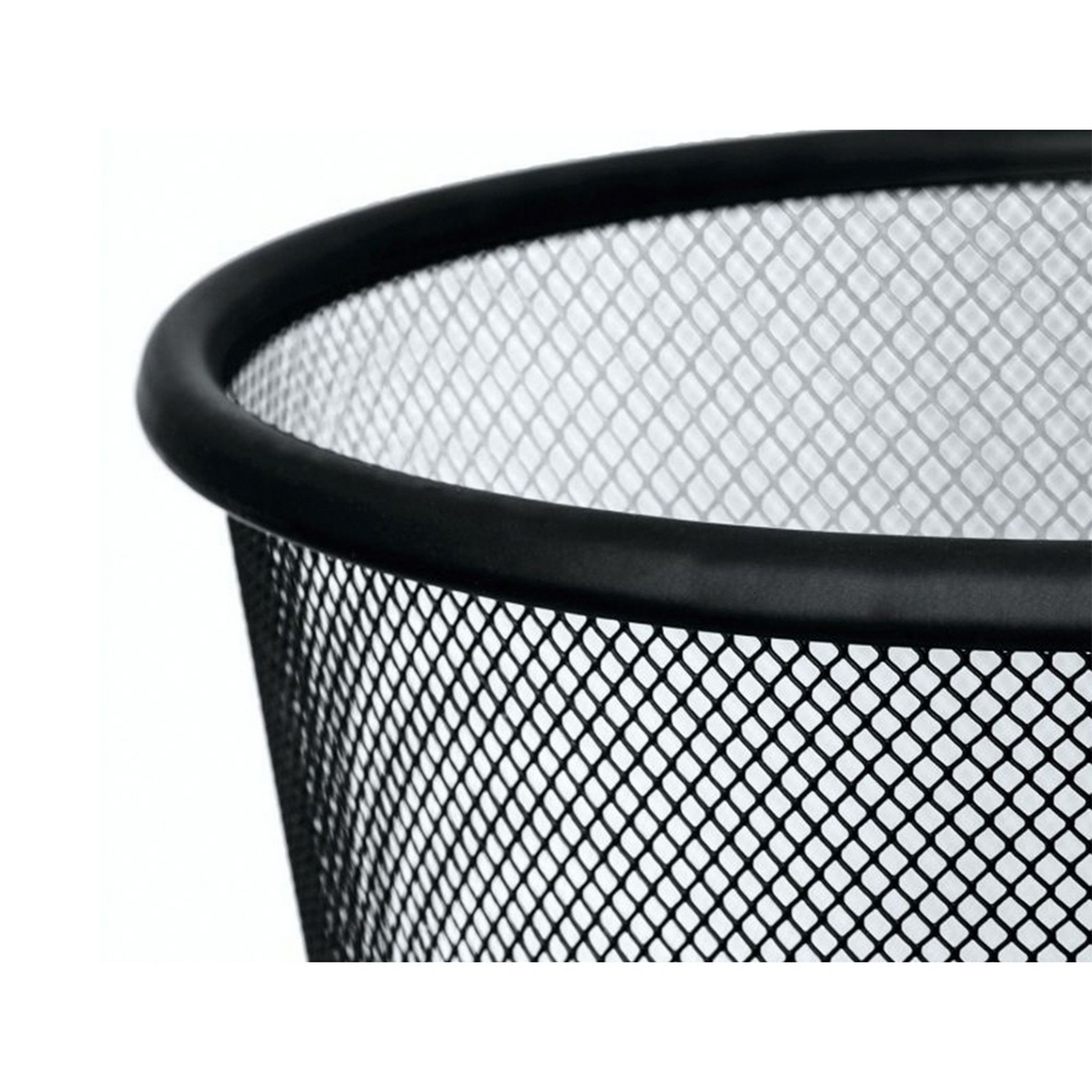 Q-CONNECT KF00871 Papierkorb Metall Rund 19L schwarz