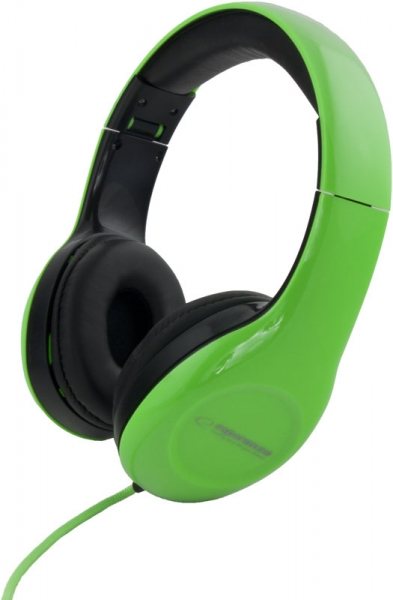 Esperanza EH138G Stereo Kopfh�rer Gr�n mit Lautst�rkeregler