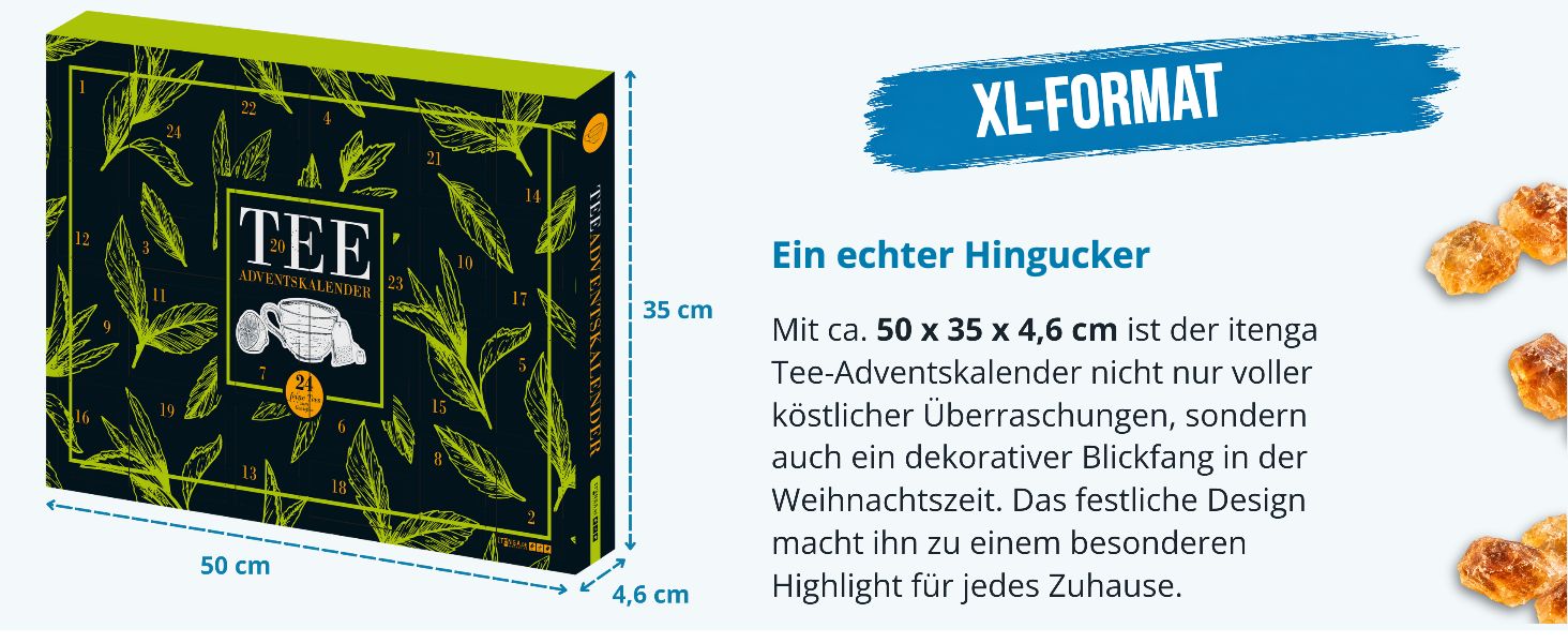 itenga Adventskalender gef�llt Tee - Teeadventskalender ...