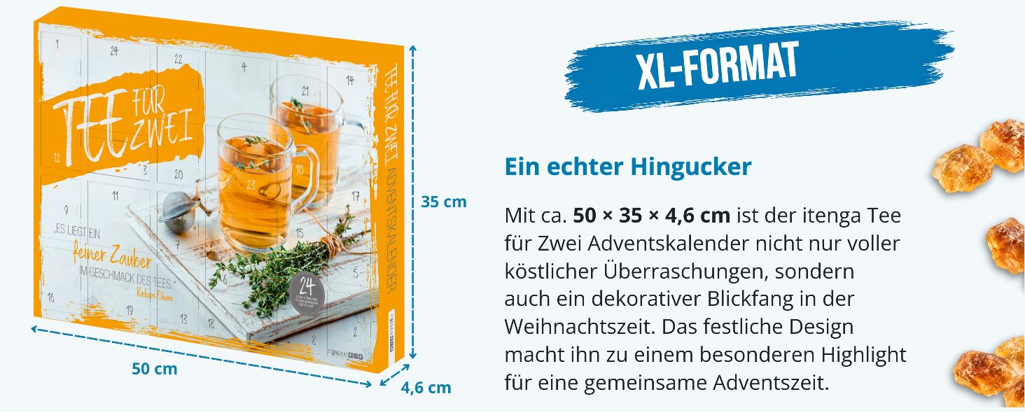 itenga Adventskalender gef�llt Tee f�r ZWEI - Teeadvents...