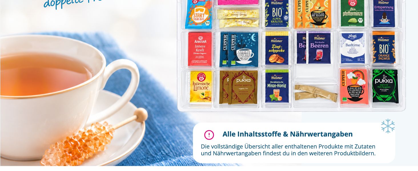 itenga Adventskalender gef�llt Tee f�r ZWEI - Teeadvents...