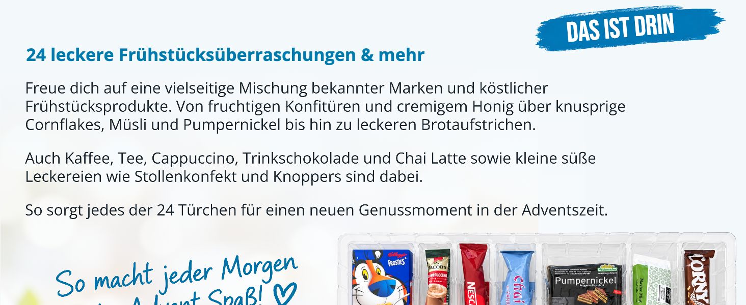 itenga Fr�hst�ck Adventskalender Guten Morgen