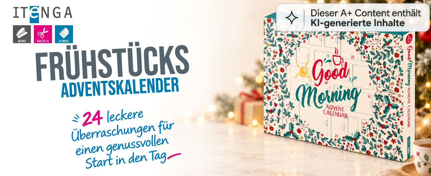 itenga Fr�hst�ck Adventskalender GOOD MORNING - Guten Mo...