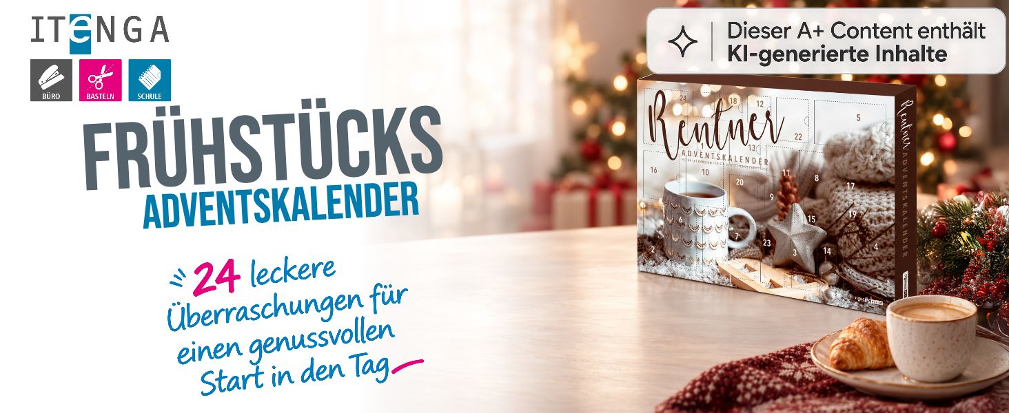 itenga Adventskalender Rentner mit Fr�hst�cksartikeln - ...