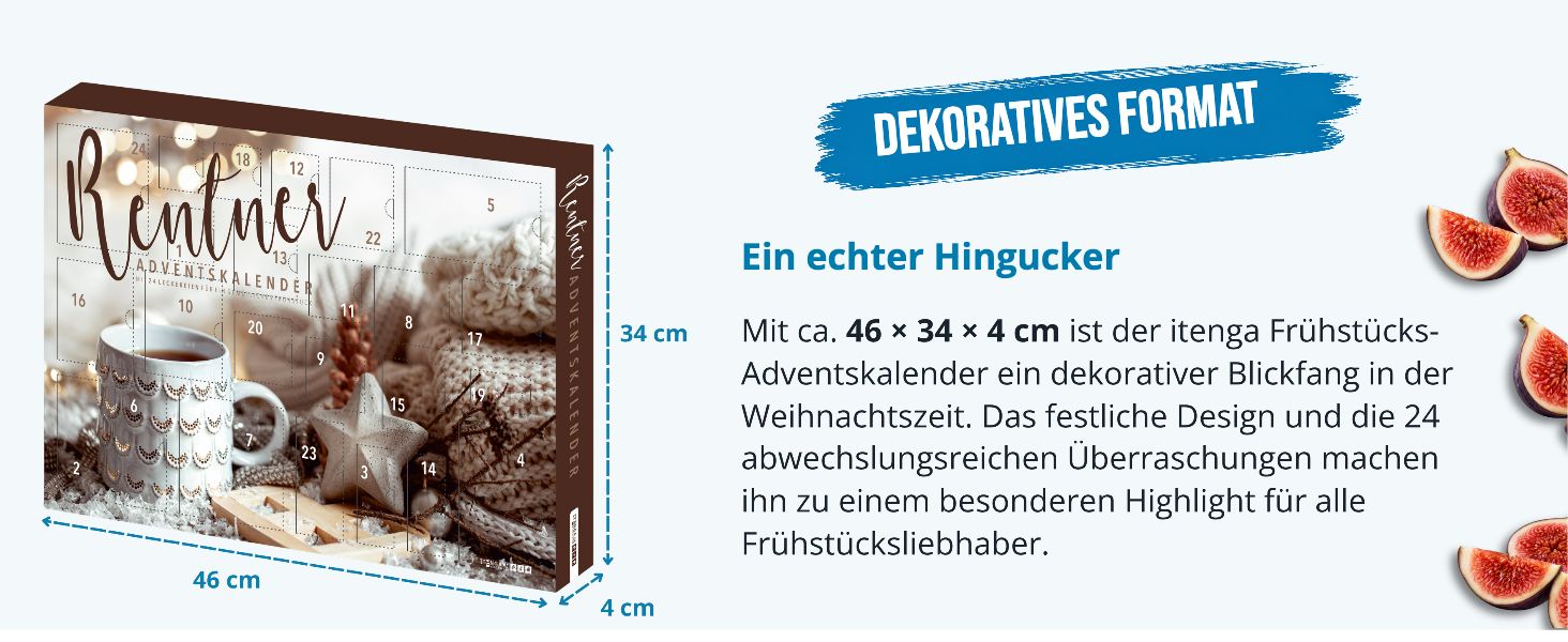 itenga Adventskalender Rentner mit Fr�hst�cksartikeln - ...