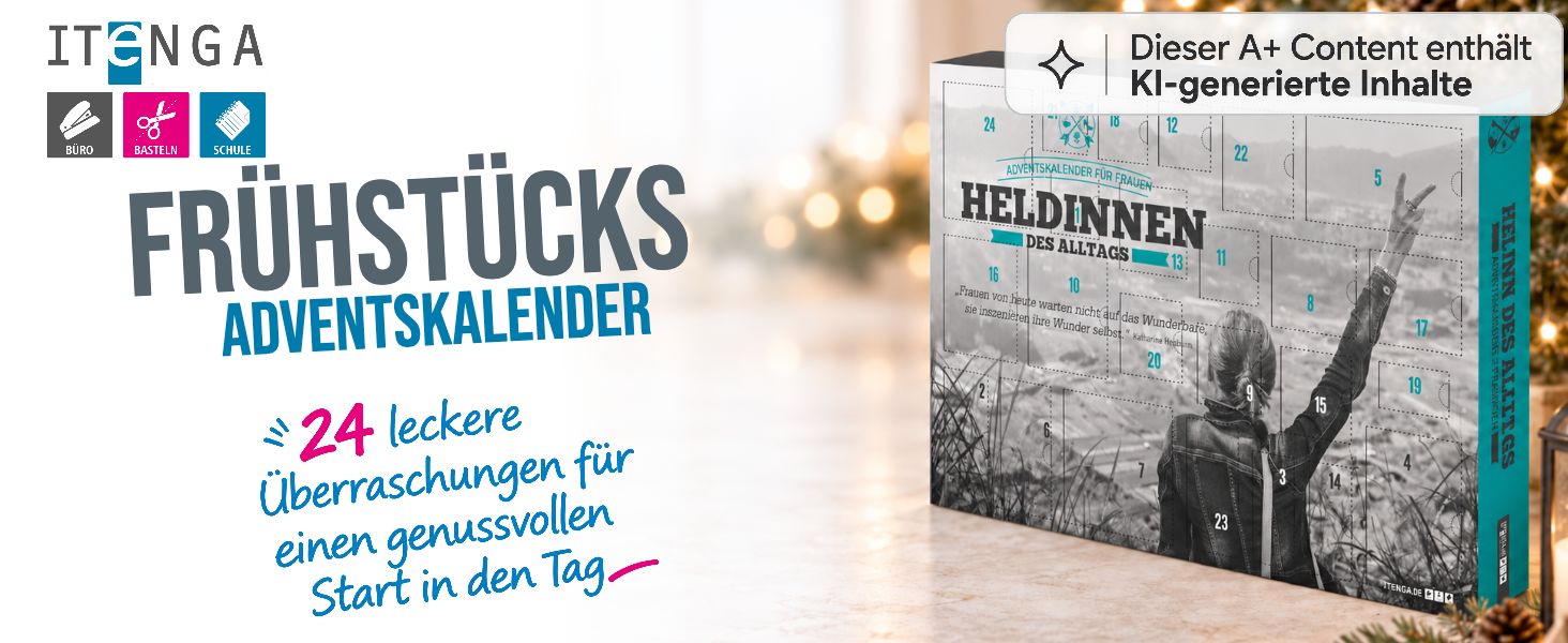 itenga Fr�hst�ck Adventskalender Motiv HELDINNEN DES ALL...