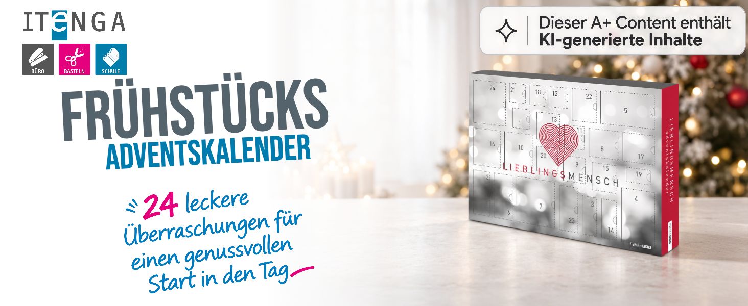 itenga Fr�hst�ck Adventskalender Motiv LIEBLINGSMENSCH