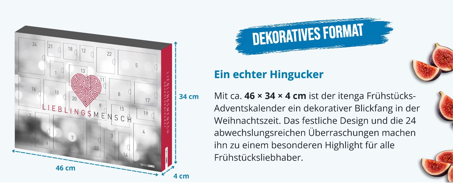 itenga Fr�hst�ck Adventskalender Motiv LIEBLINGSMENSCH