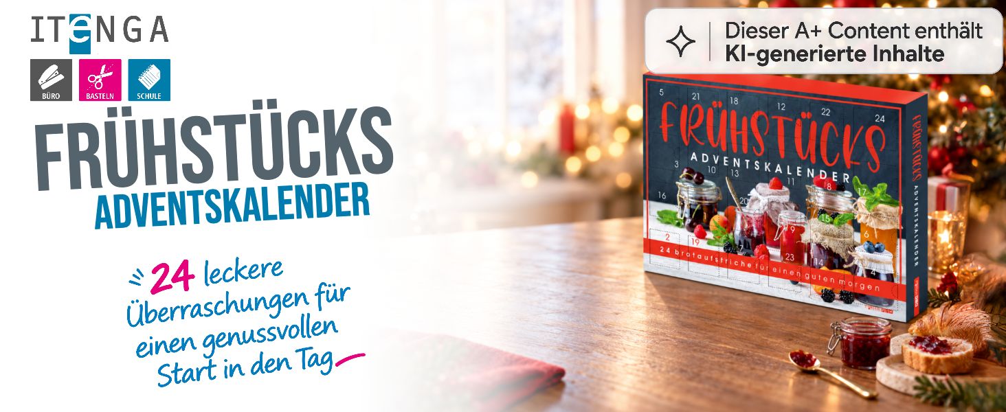 itenga Adventskalender Fr�hst�ck Brotaufstriche