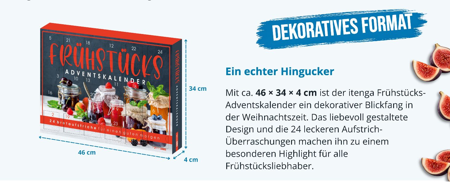 itenga Adventskalender Fr�hst�ck Brotaufstriche