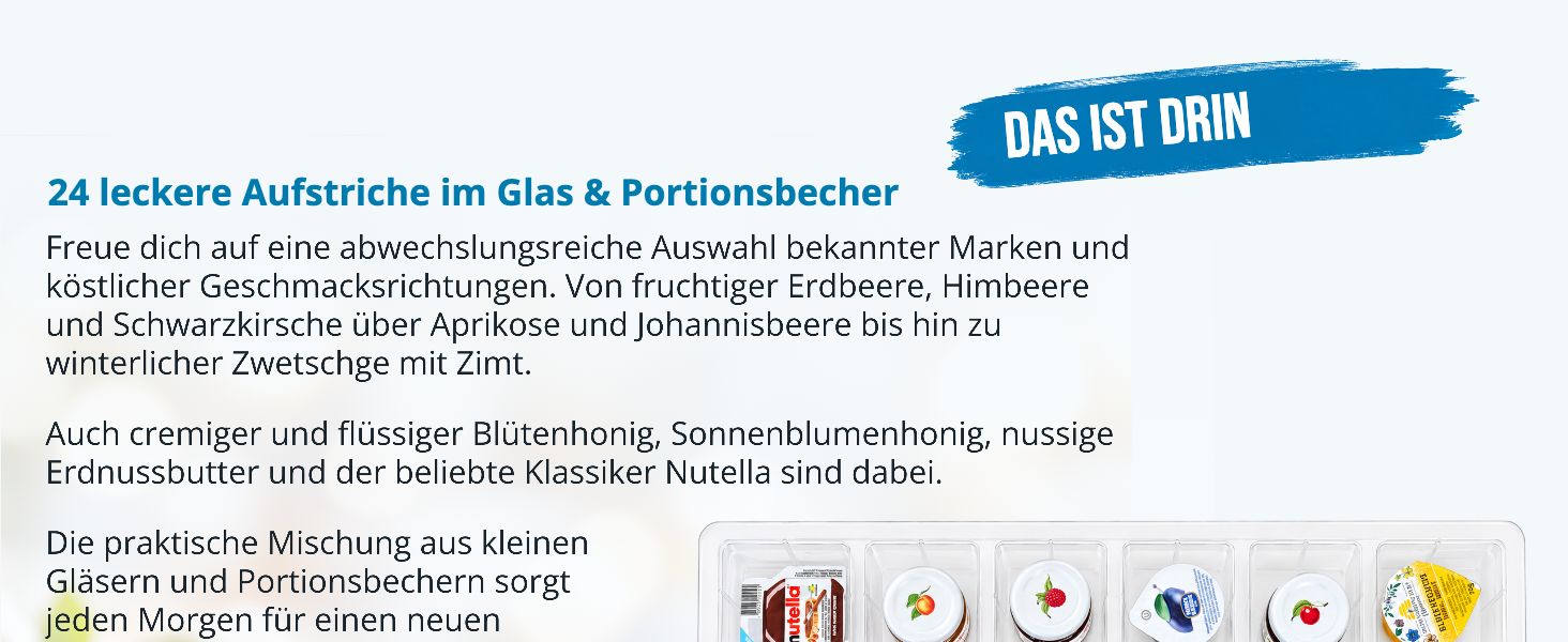 itenga Adventskalender Fr�hst�ck Brotaufstriche