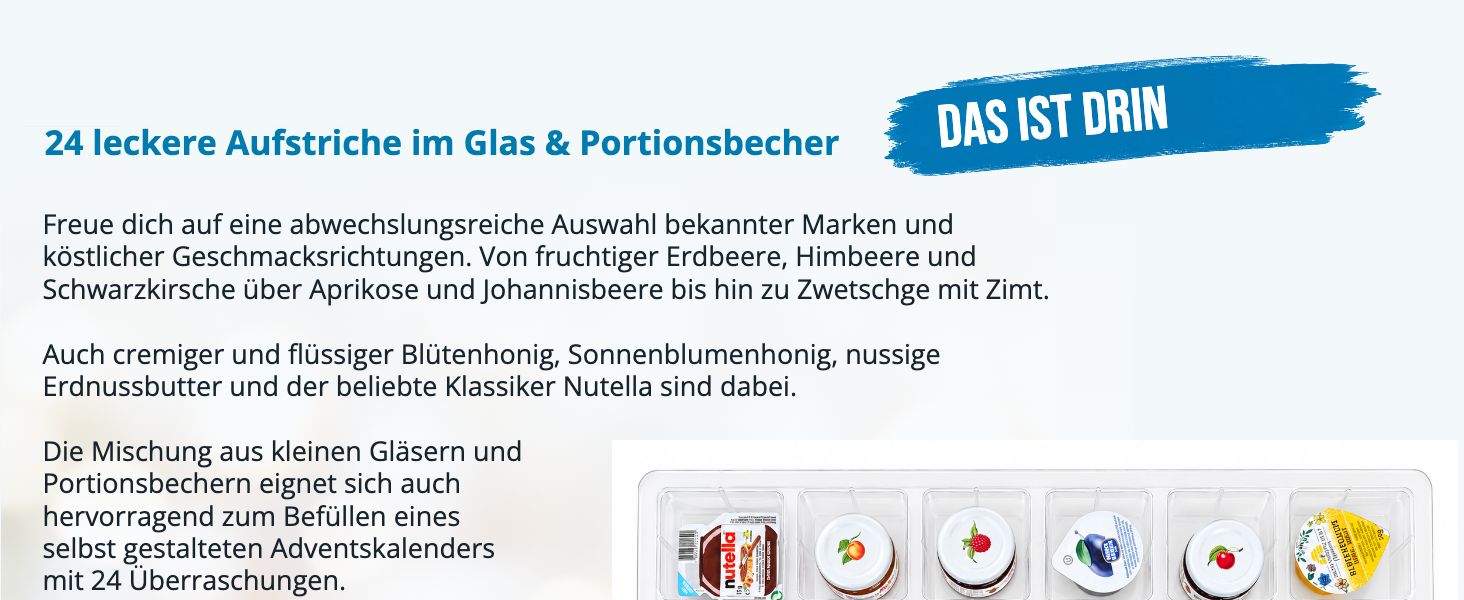 itenga Fr�hst�cksaufstrich Box � 24 Portionen - Inhalt 627g