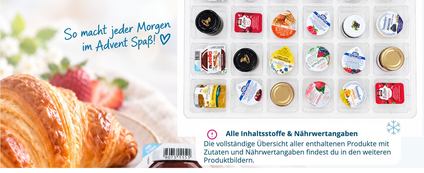 itenga Fr�hst�cksaufstrich Box � 24 Portionen - Inhalt 627g