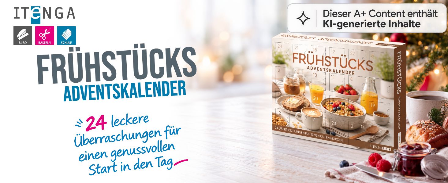 itenga Fr�hst�ck Adventskalender - Motiv Fr�hst�ck - wei...