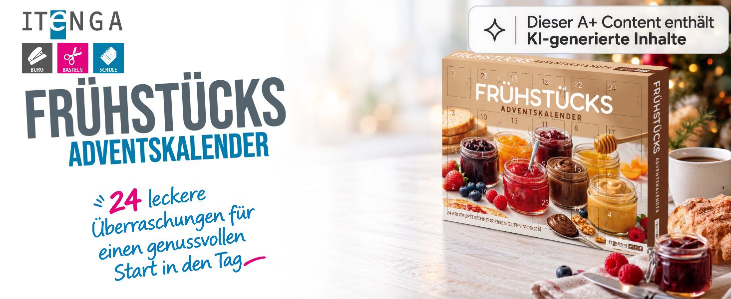 itenga Adventskalender Fr�hst�ck Brotaufstriche - Motiv ...