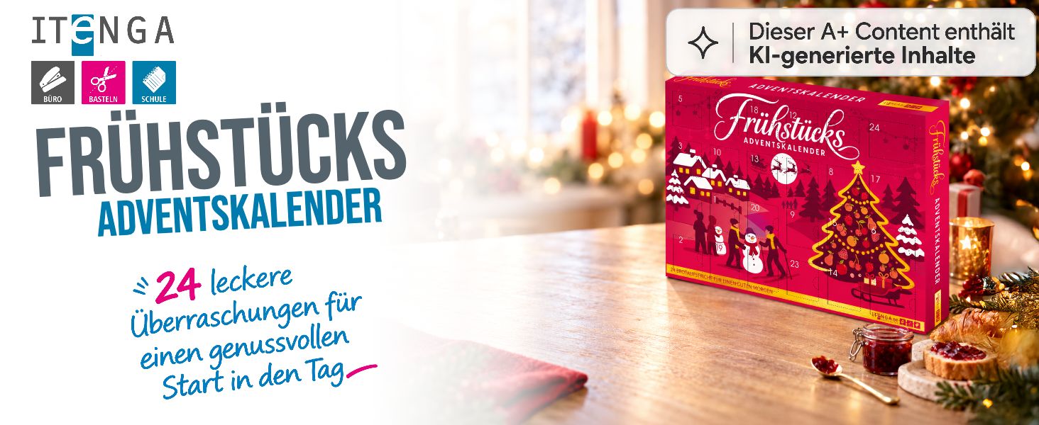 itenga Adventskalender Fr�hst�ck Brotaufstriche - Motiv ...
