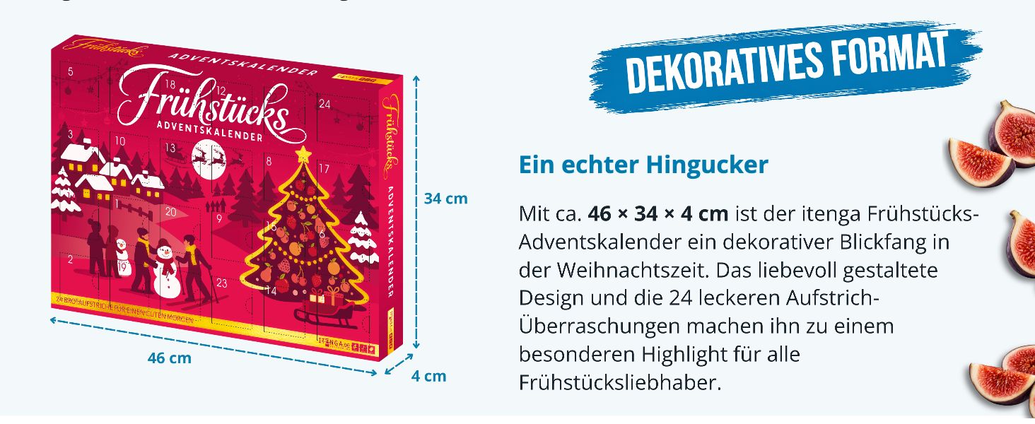 itenga Adventskalender Fr�hst�ck Brotaufstriche - Motiv ...