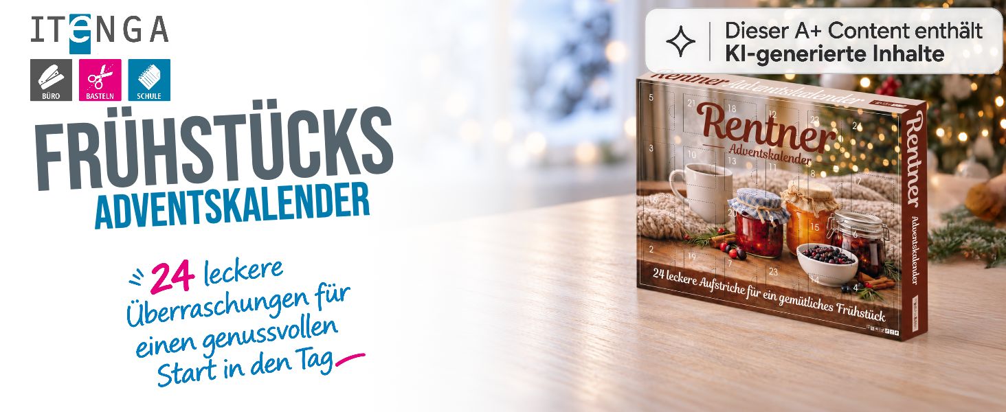 itenga Adventskalender Fr�hst�ck Brotaufstriche - Motiv ...