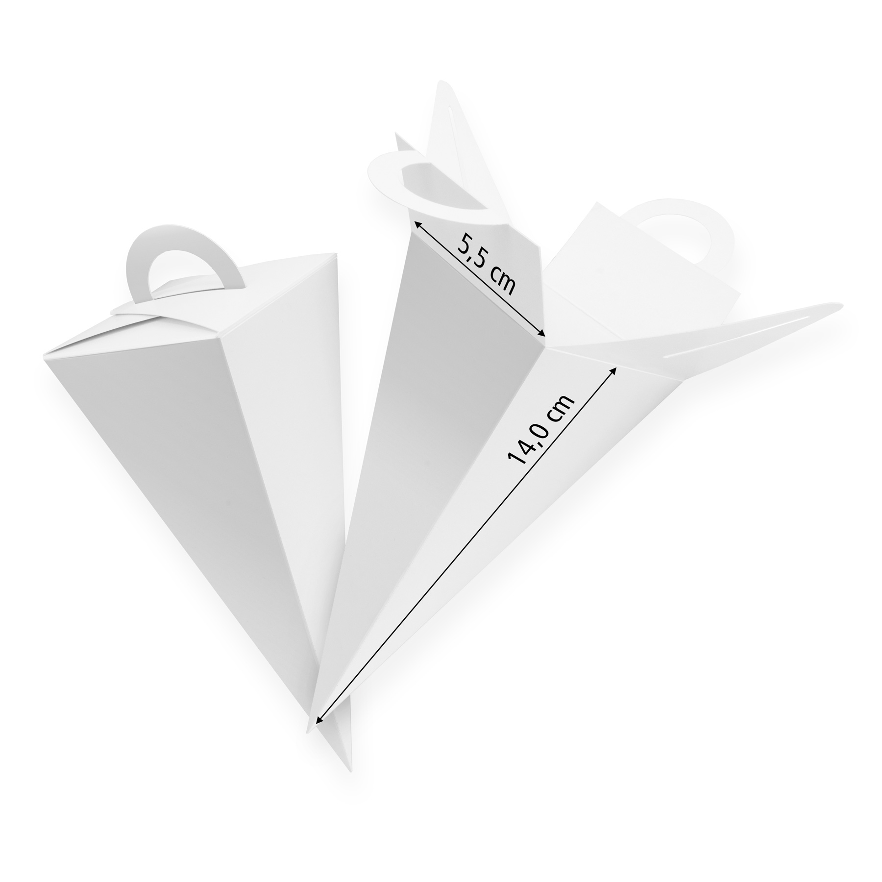 10x itenga Geschenkt�te Schult�te mit Griff 14 cm, Gemischt