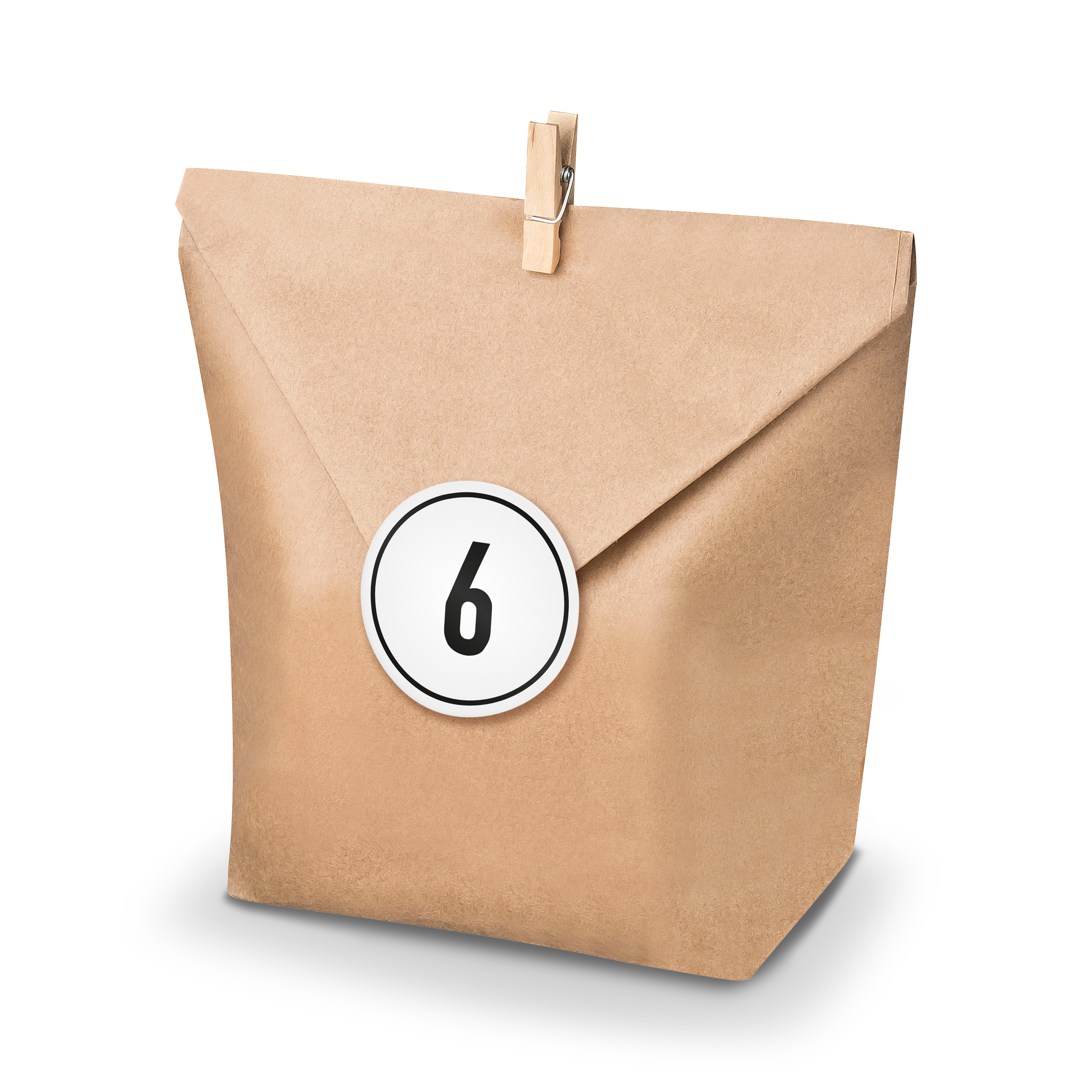 Basteladventskalender Set - Set 9 Zahlensticker wei�