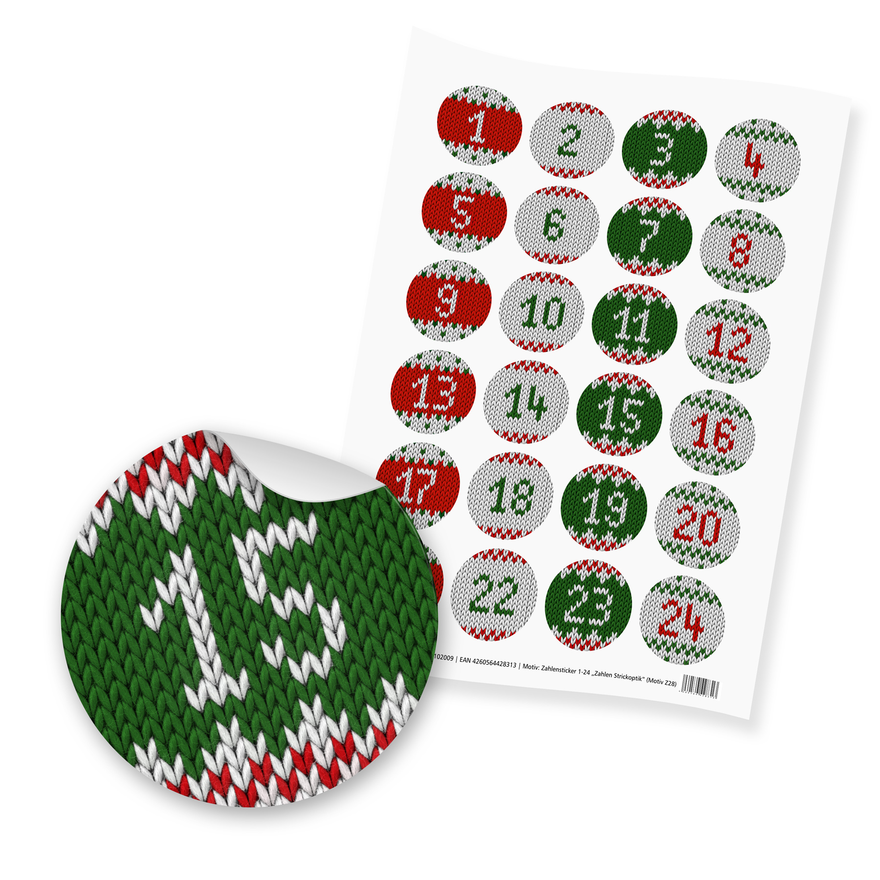 Adventskalender Set 28 Geschenkt�ten Klammern + Sticker ...